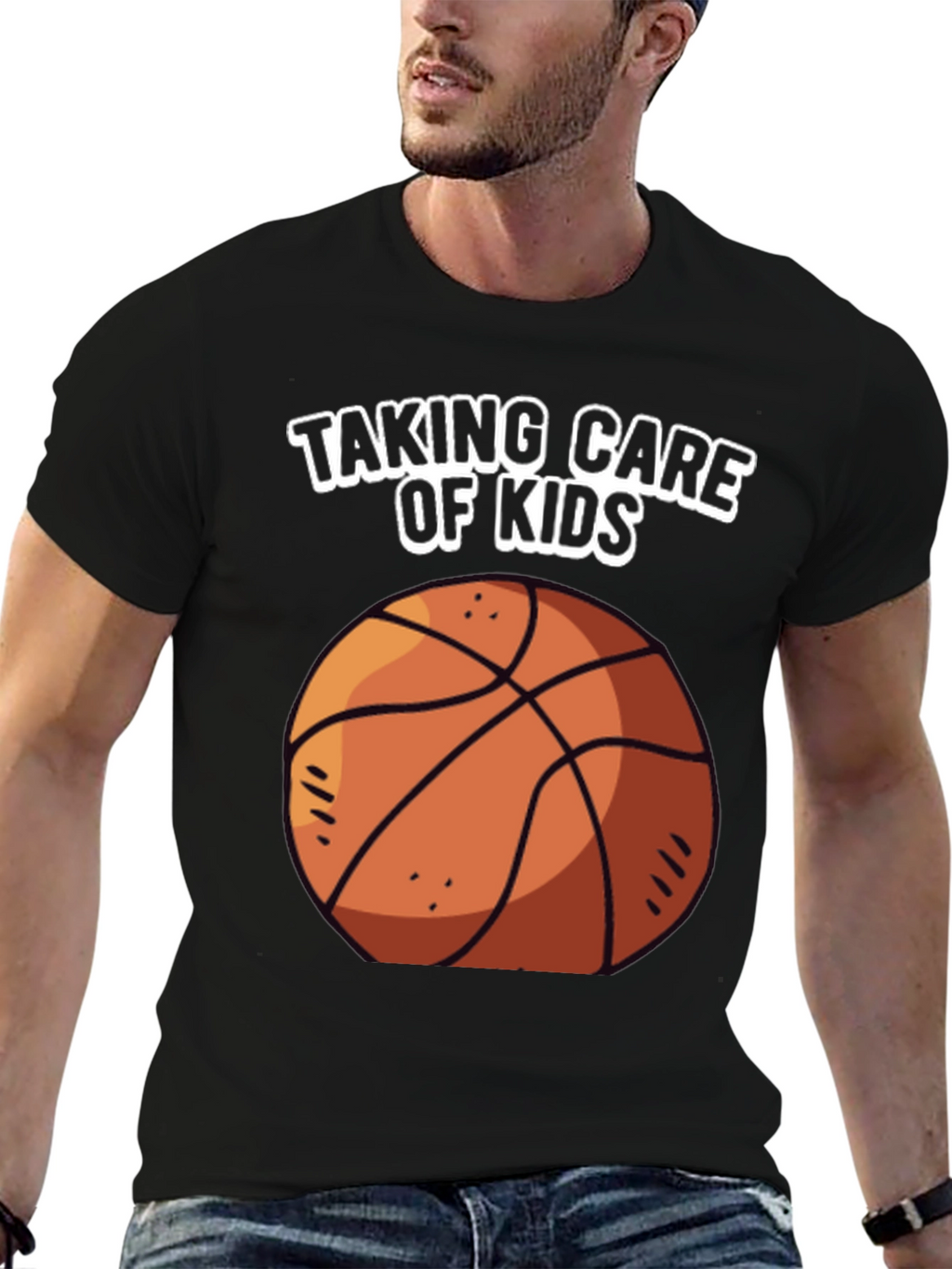 Taking Care of Kids Basketball Graphic T-Shirt