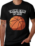 Taking Care of Kids Basketball Graphic T-Shirt