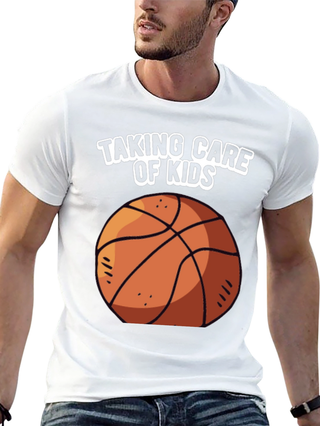 Taking Care of Kids Basketball Graphic T-Shirt