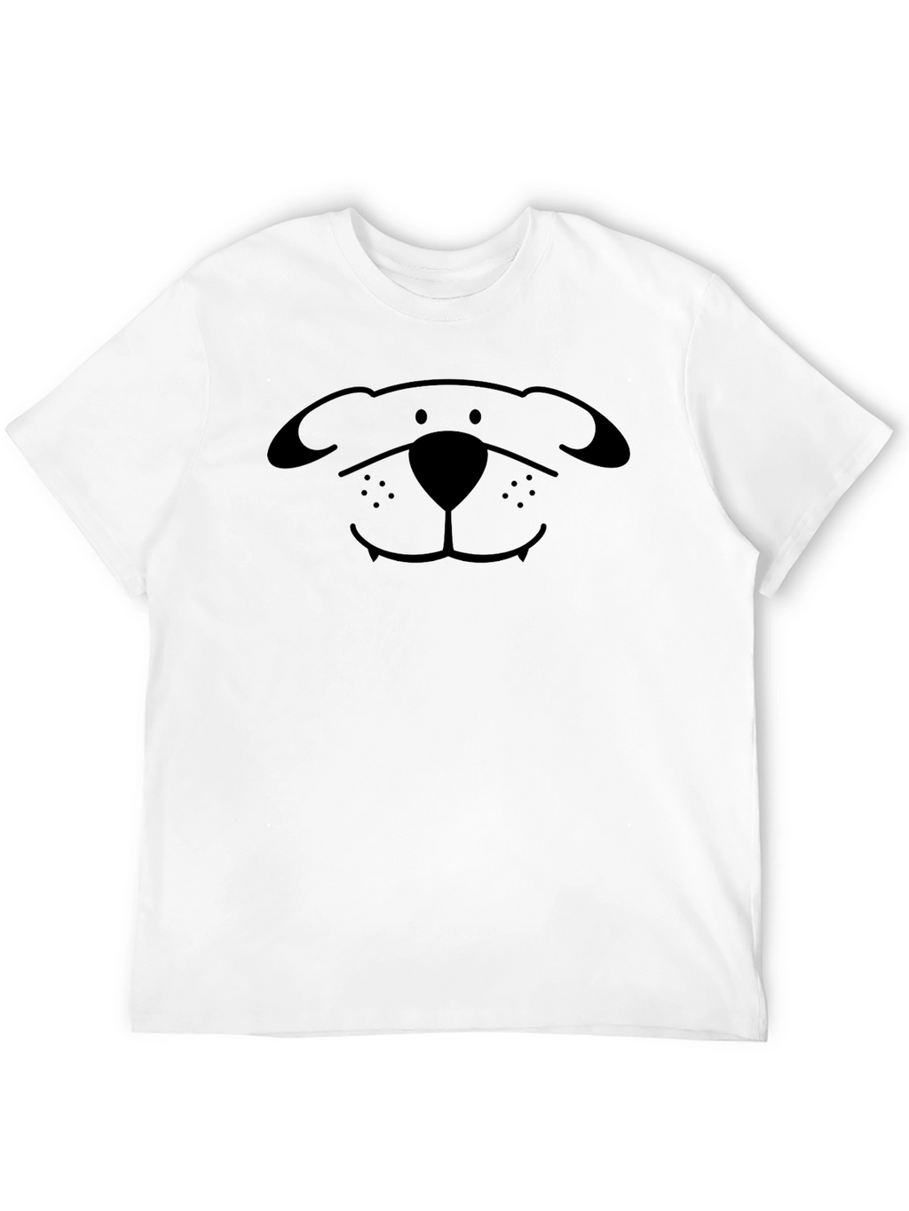 Minimal Dog Face T-Shirt – Cute Simple Dog Graphic Tee