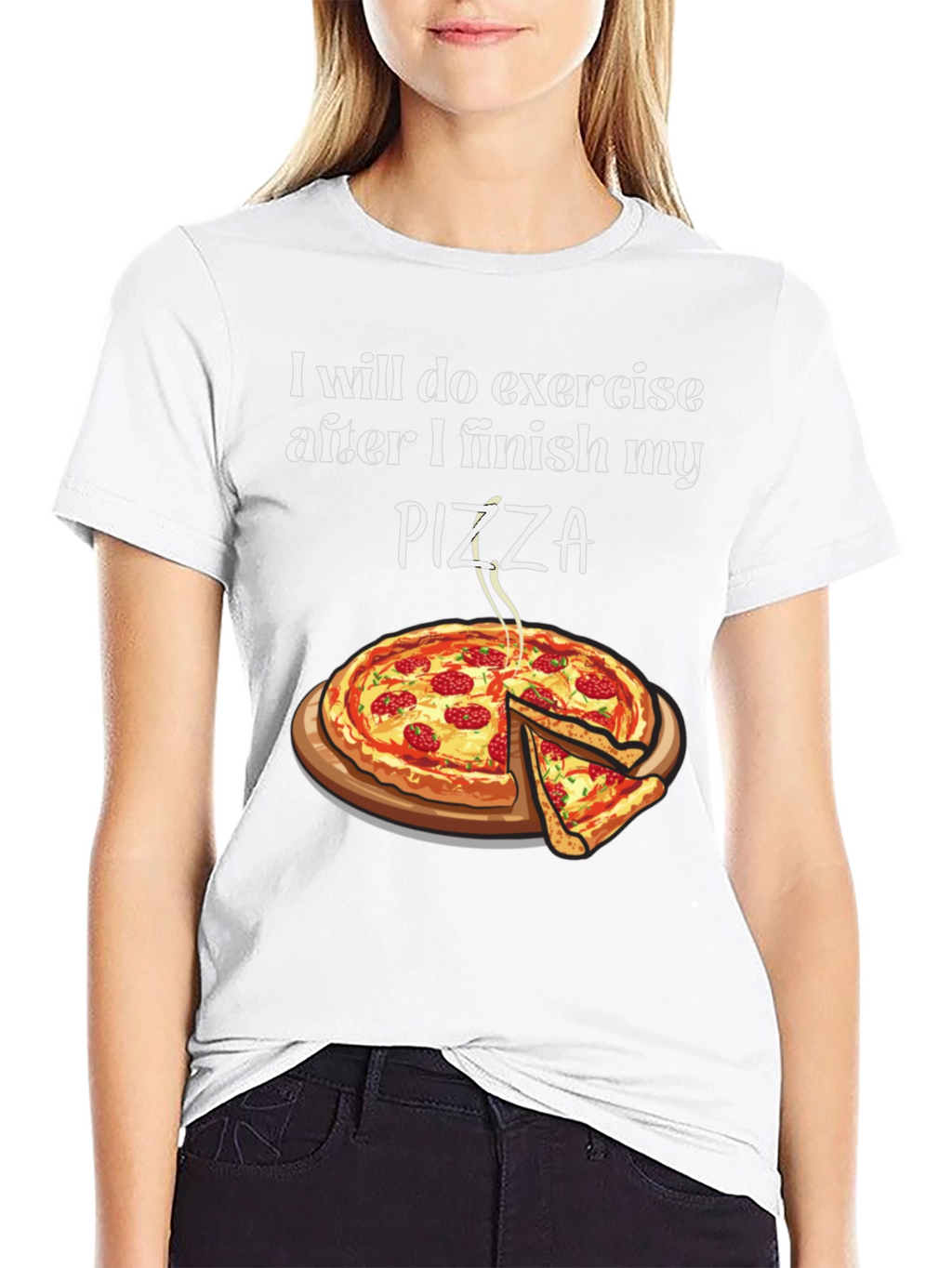Funny Pizza Exercise T-Shirt