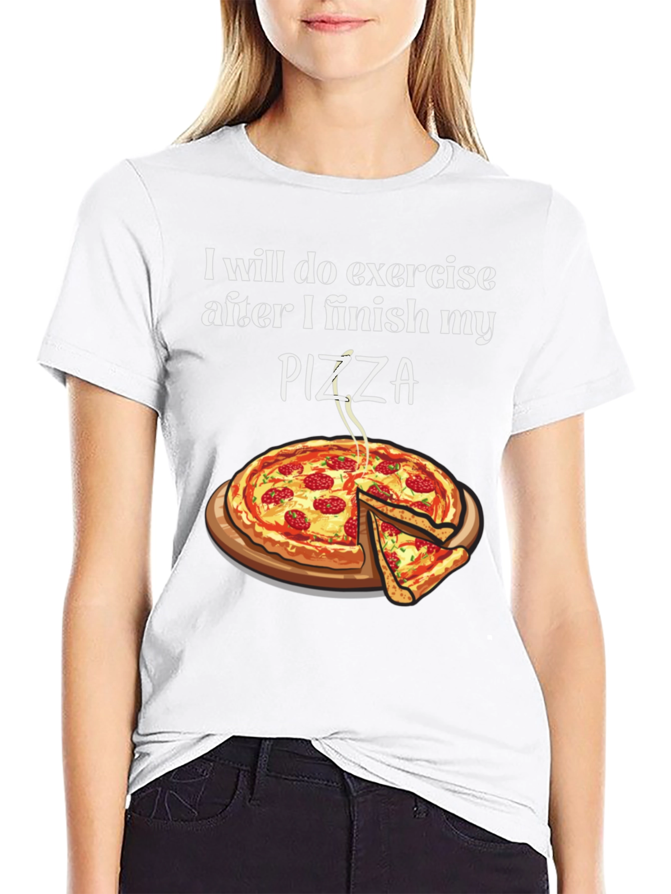 Funny Pizza Exercise T-Shirt