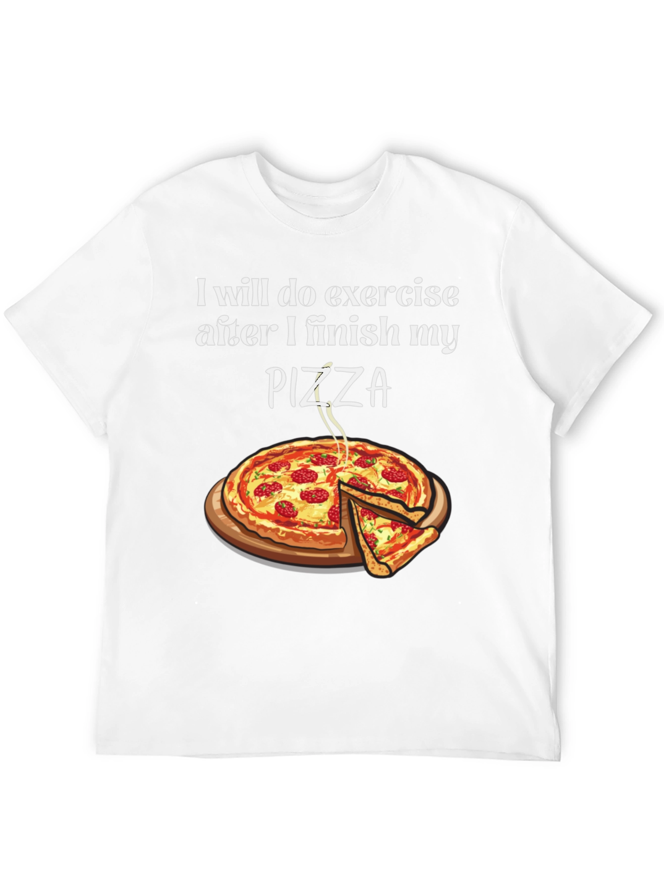 Funny Pizza Exercise T-Shirt