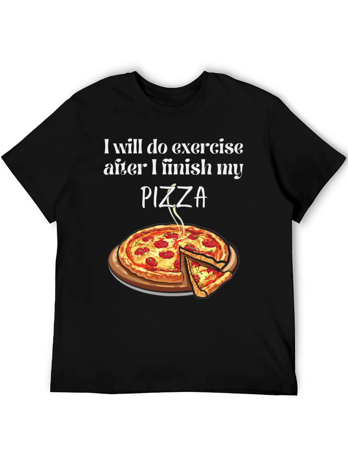 Funny Pizza Exercise T-Shirt