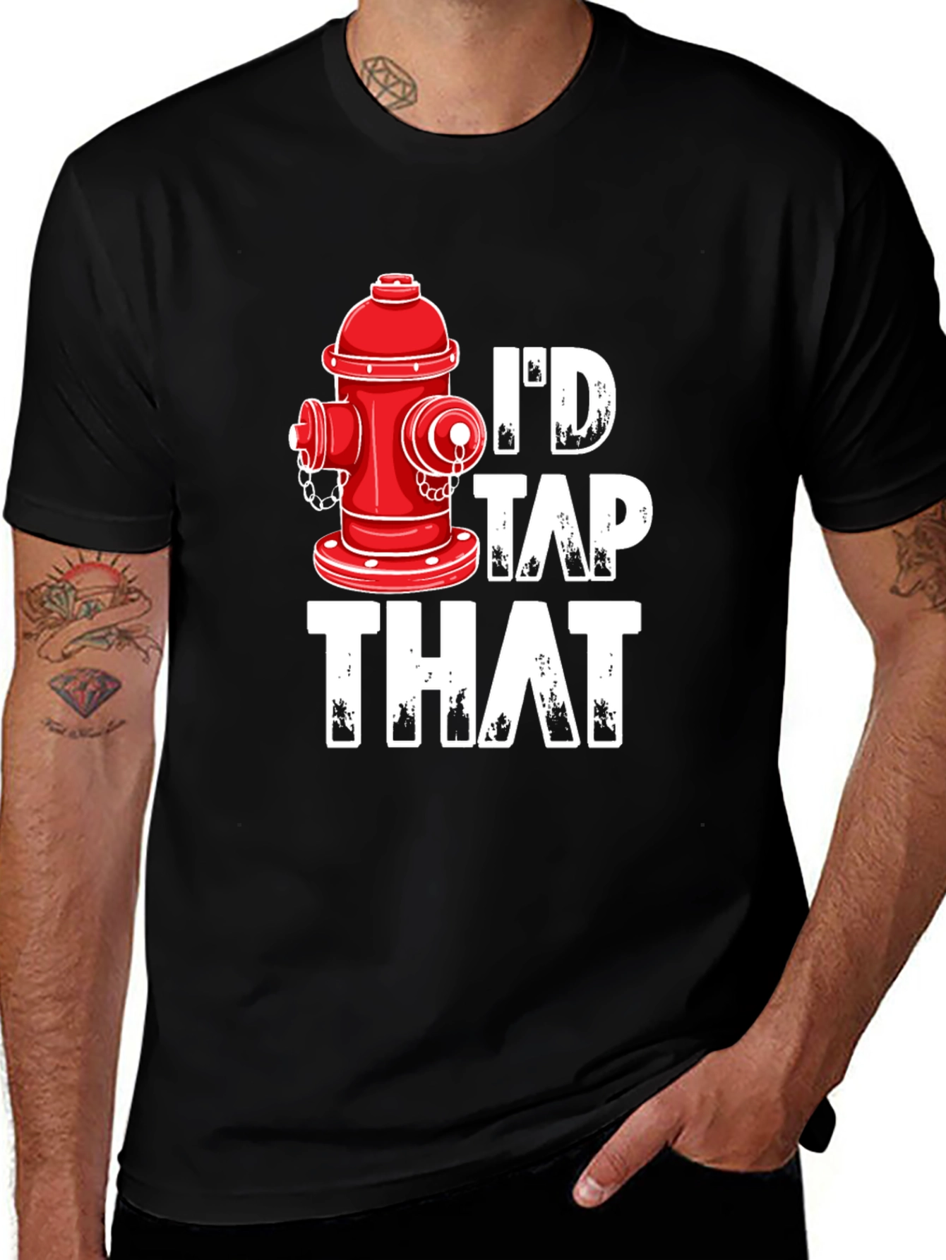 Id Tap That Fire Hydrant Graphic Tee