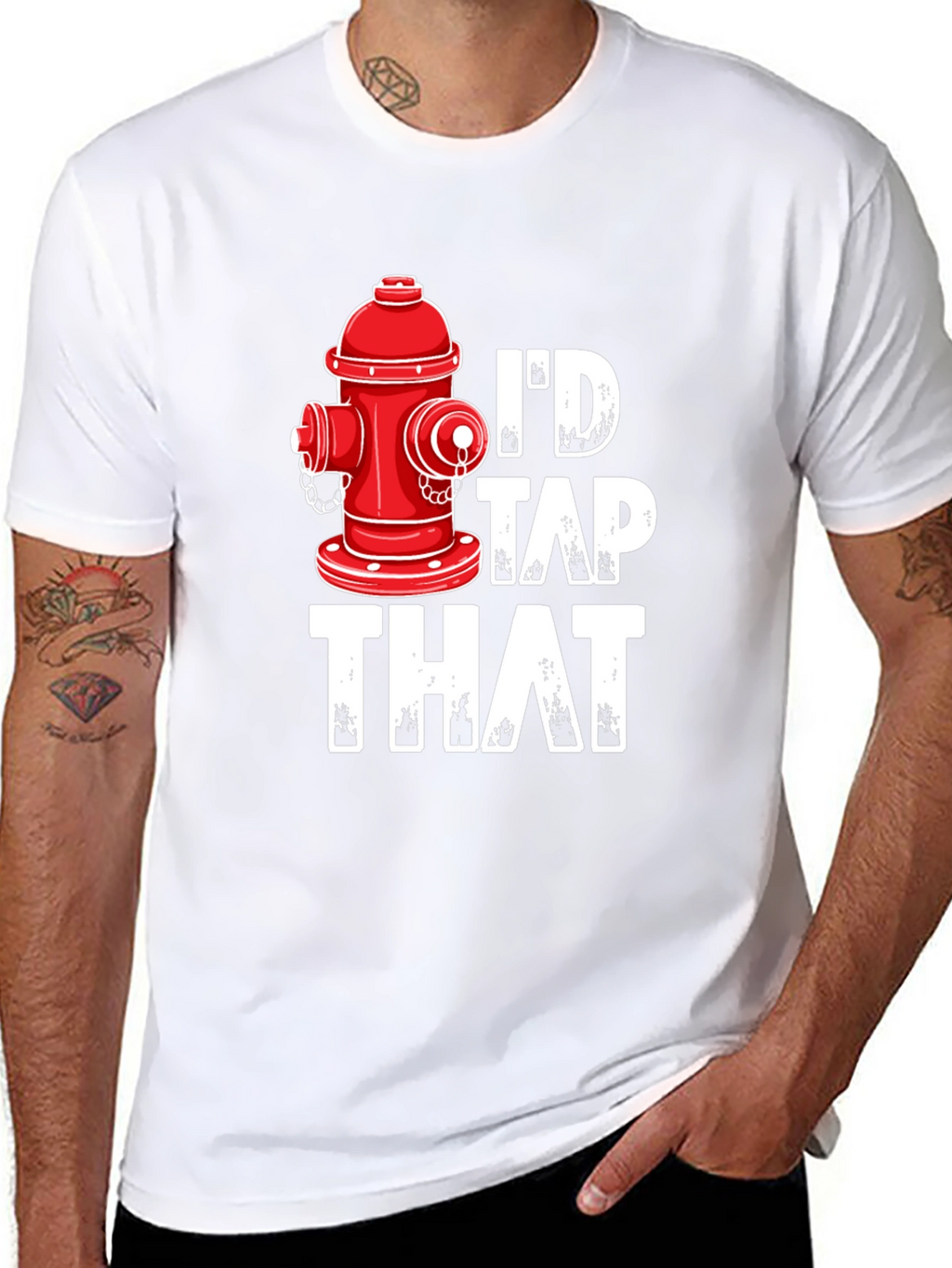 Id Tap That Fire Hydrant Graphic Tee