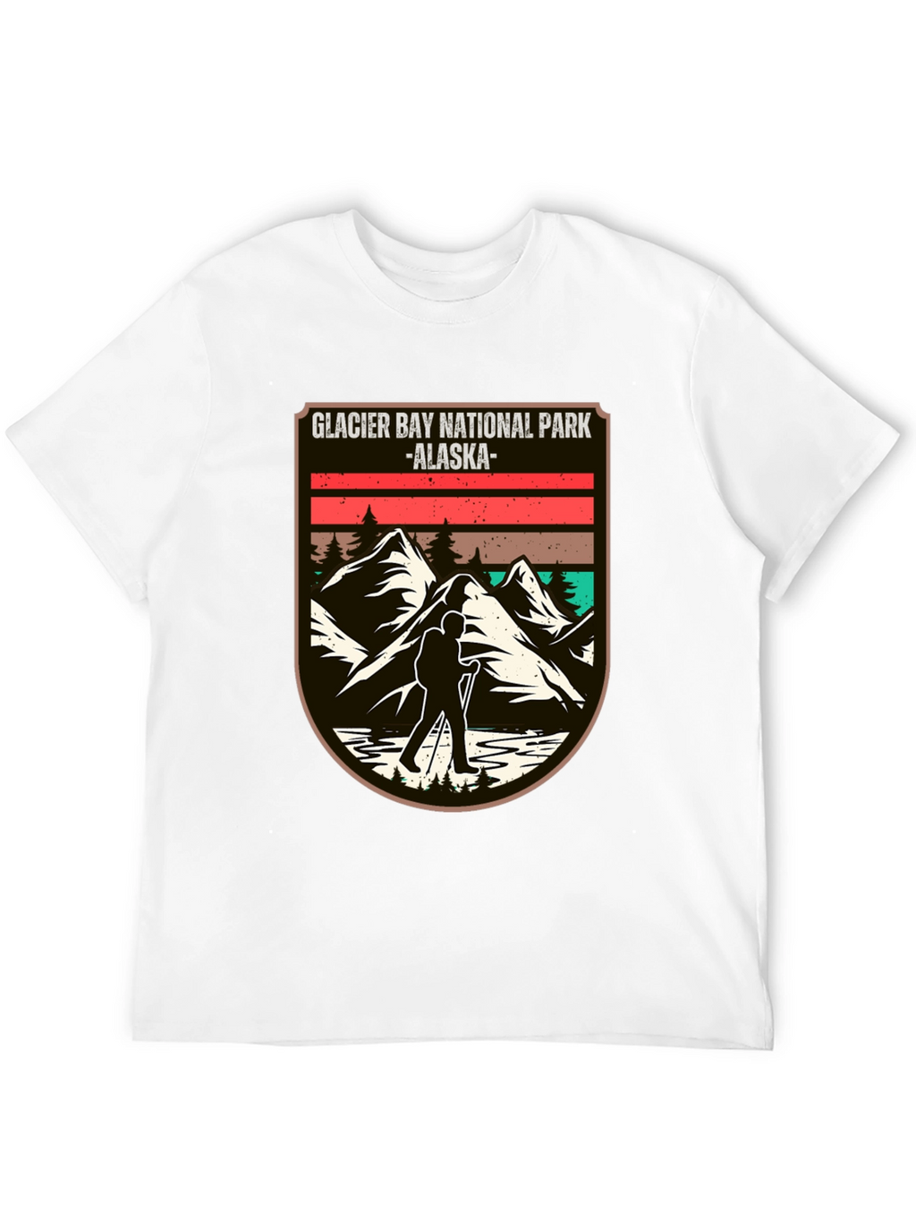 Glacier Bay National Park Alaska Black T-Shirt