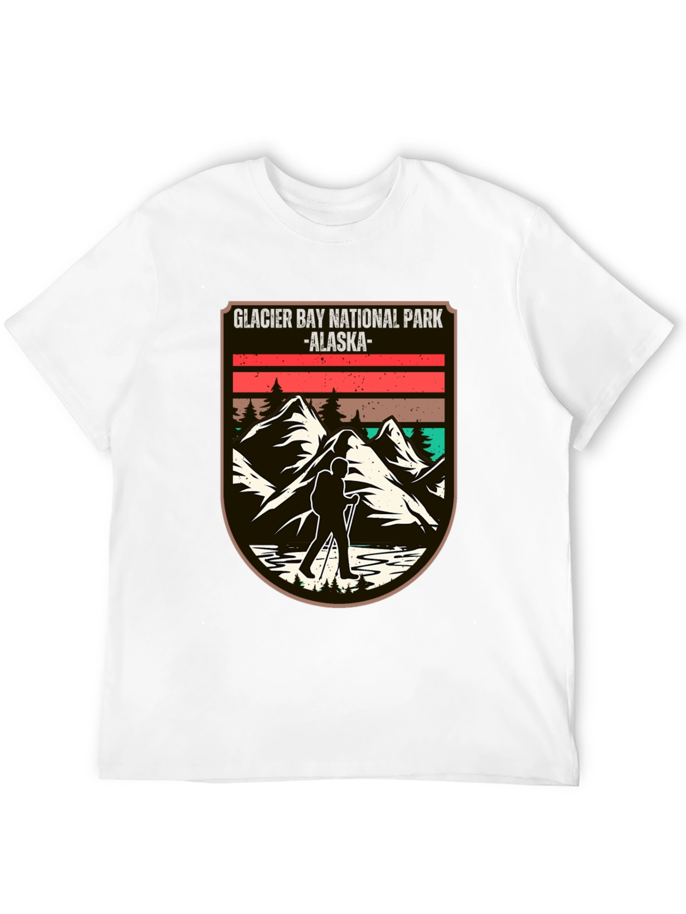 Glacier Bay National Park Alaska Black T-Shirt
