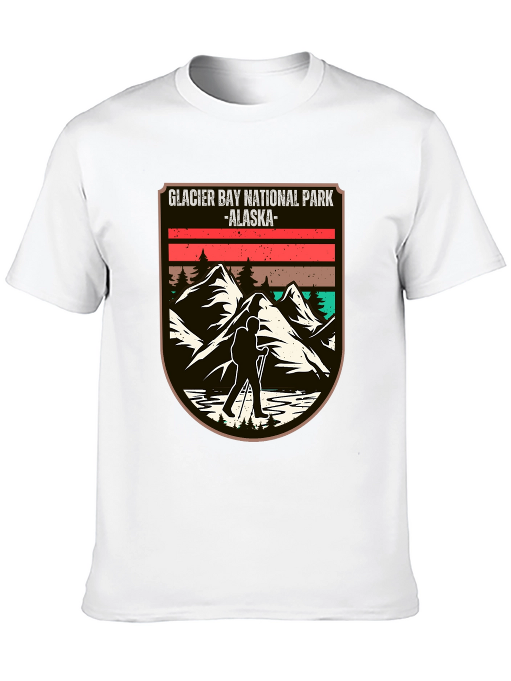 Glacier Bay National Park Alaska Black T-Shirt