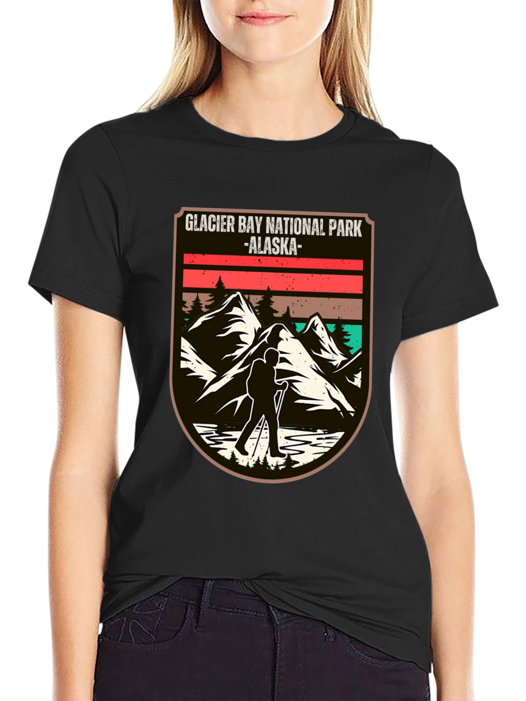 Glacier Bay National Park Alaska Black T-Shirt