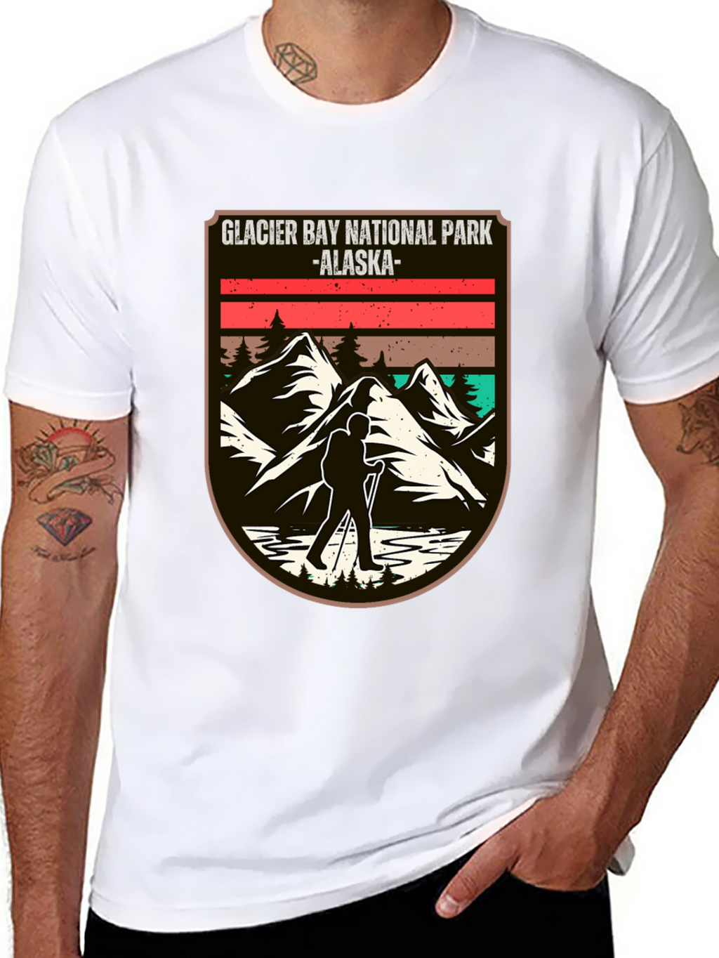Glacier Bay National Park Alaska Black T-Shirt