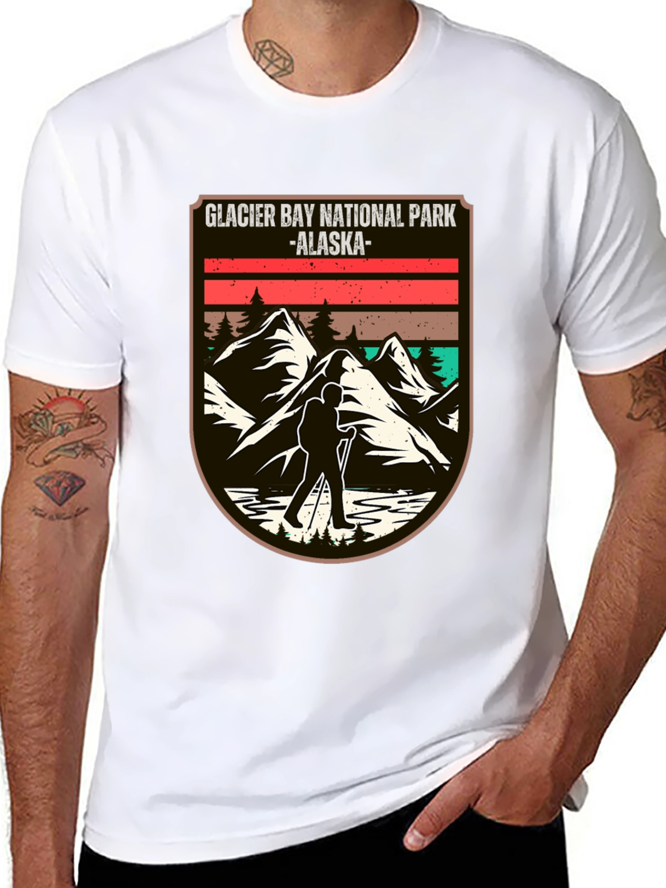 Glacier Bay National Park Alaska Black T-Shirt