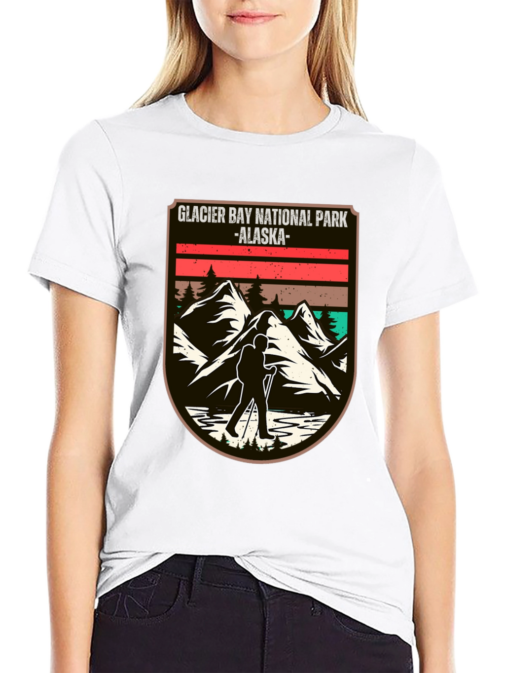 Glacier Bay National Park Alaska Black T-Shirt