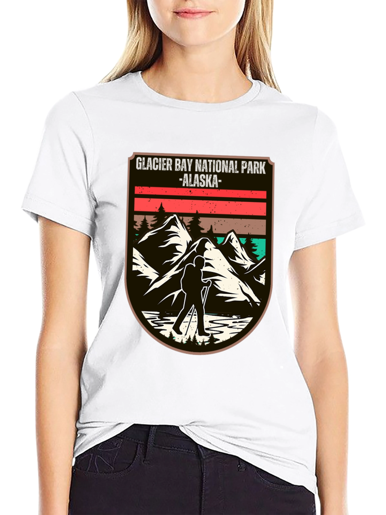 Glacier Bay National Park Alaska Black T-Shirt