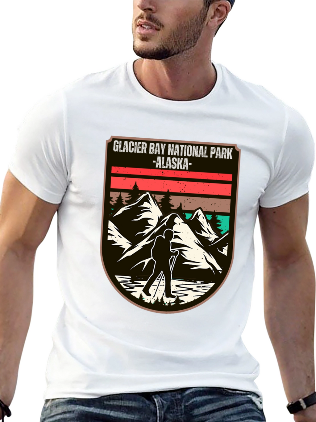 Glacier Bay National Park Alaska Black T-Shirt
