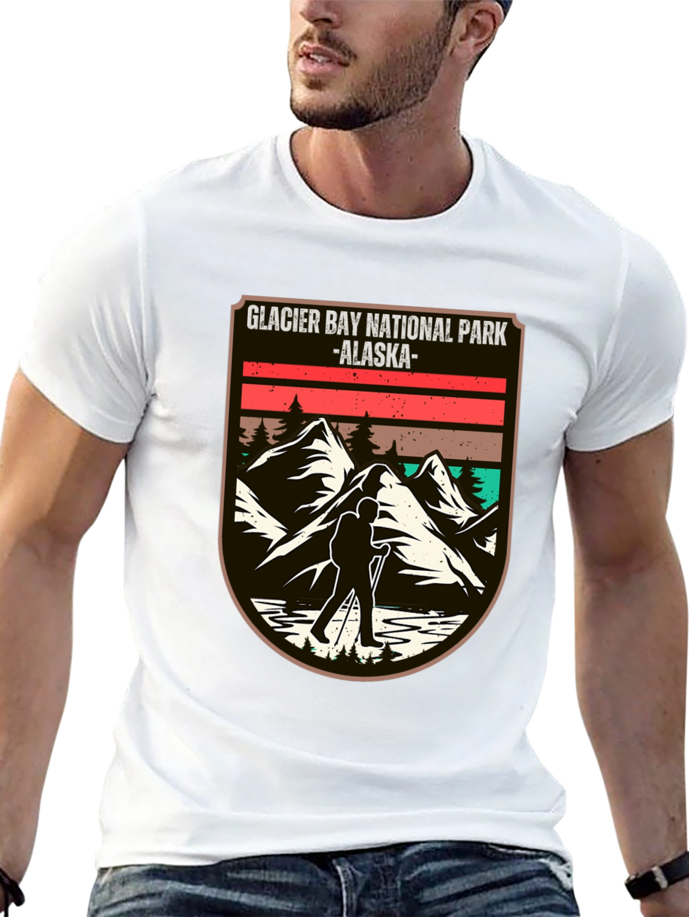 Glacier Bay National Park Alaska Black T-Shirt