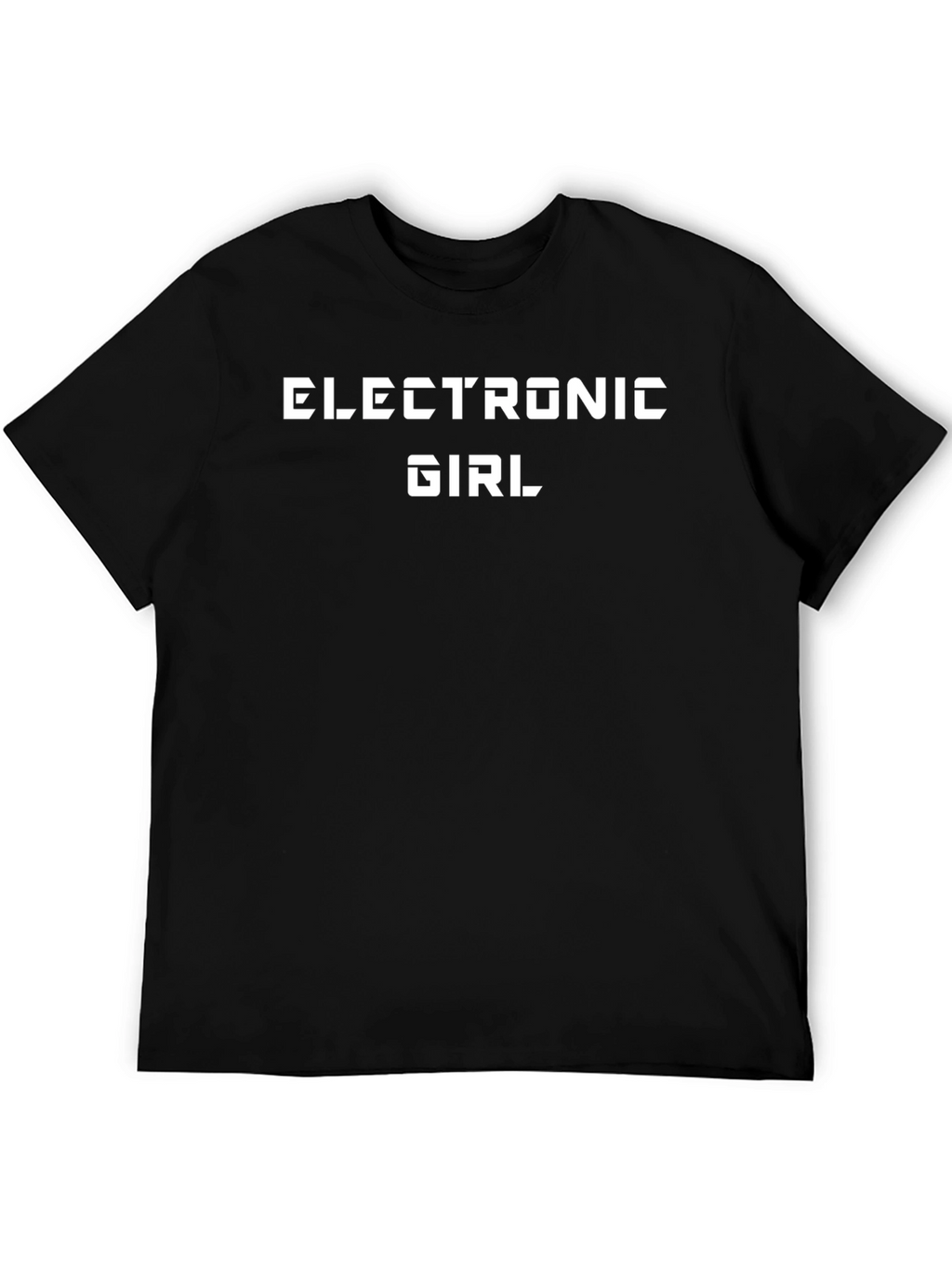 Electronic Girl Graphic Tee - Black