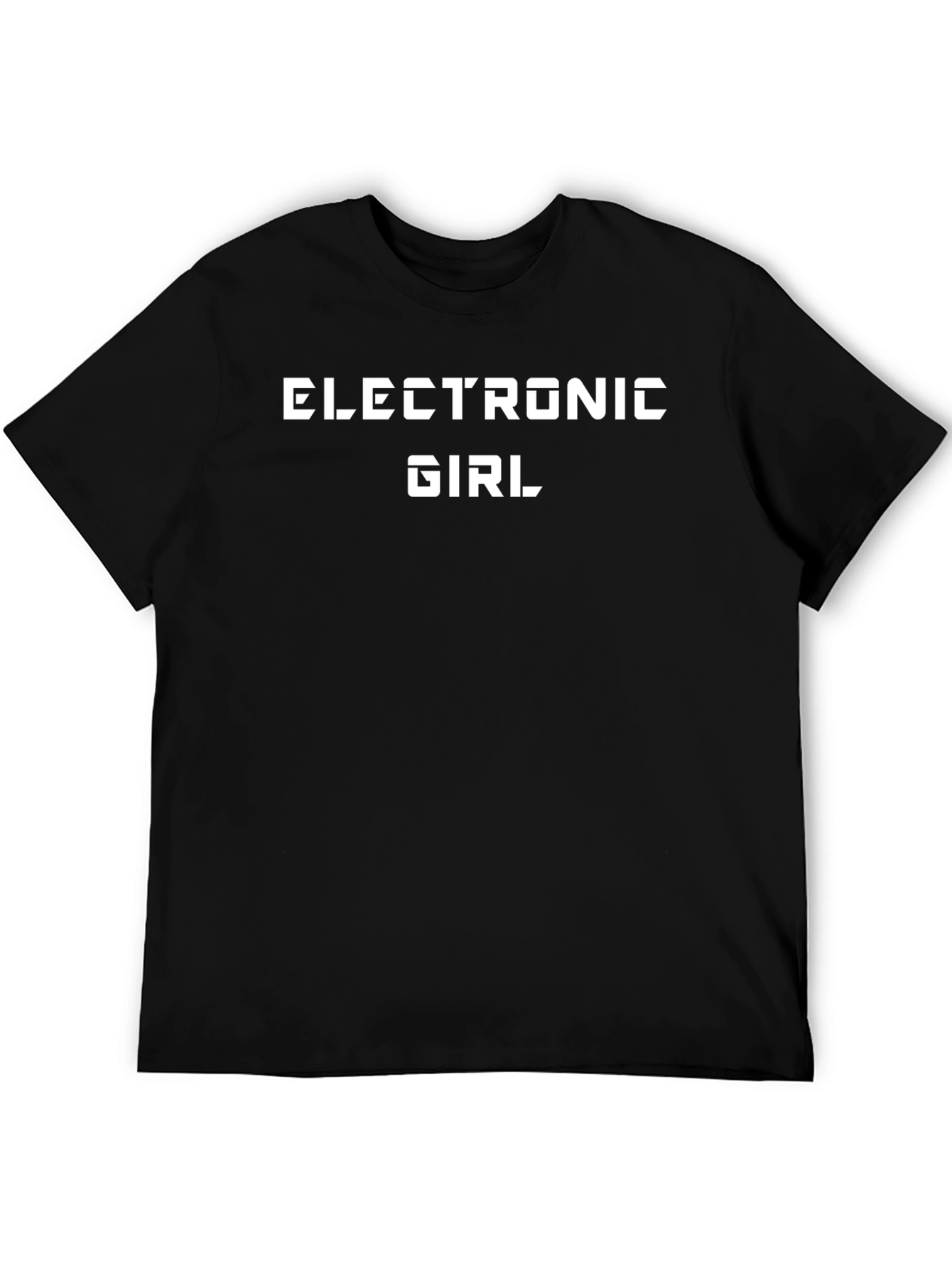 Electronic Girl Graphic Tee - Black