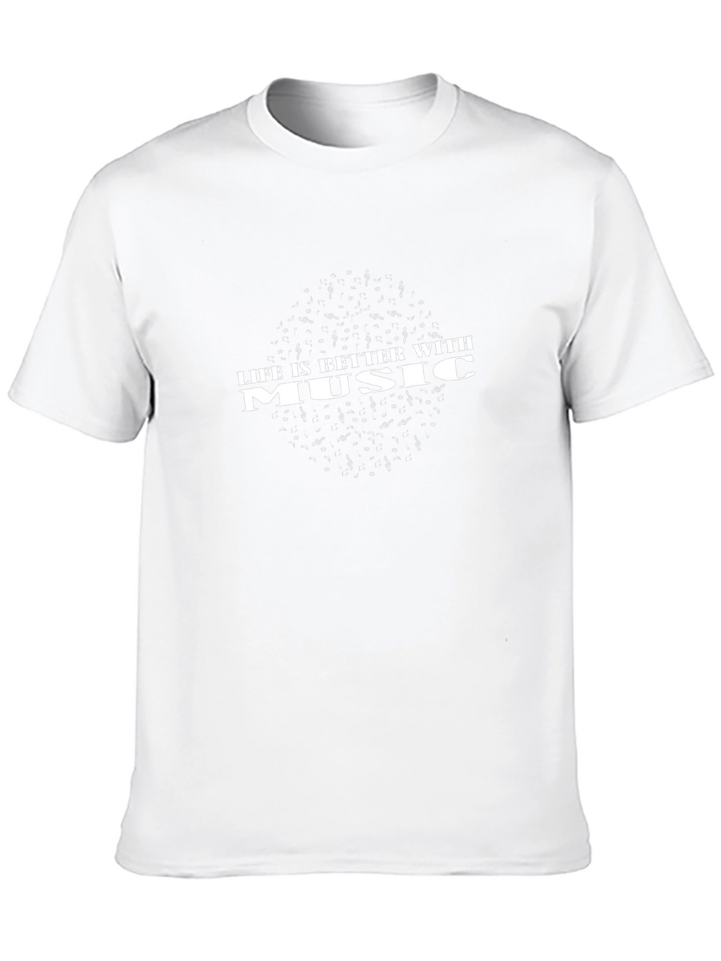 Life is Better with Music Graphic Tee - Black