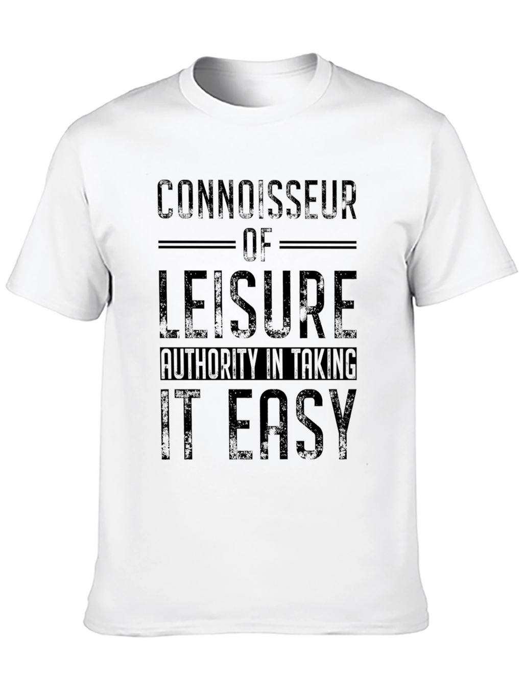 Connoisseur of Leisure Black T-Shirt