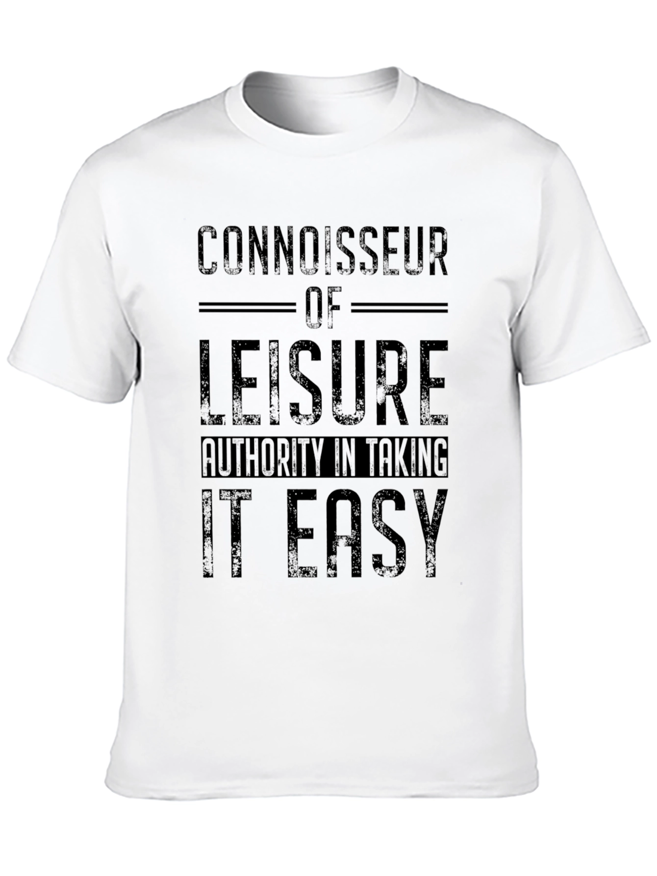 Connoisseur of Leisure Black T-Shirt