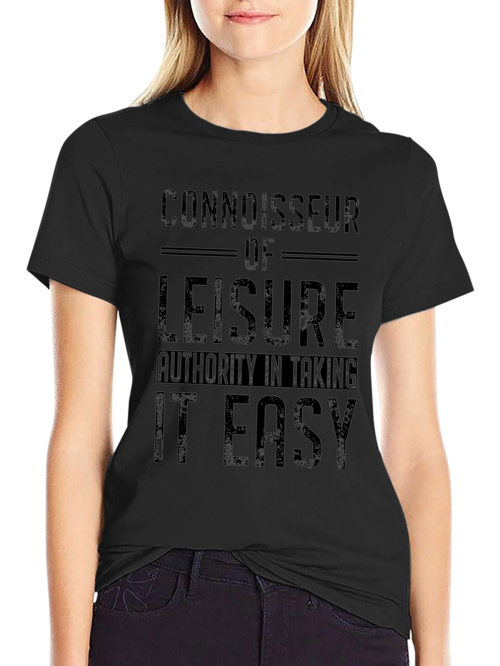 Connoisseur of Leisure Black T-Shirt