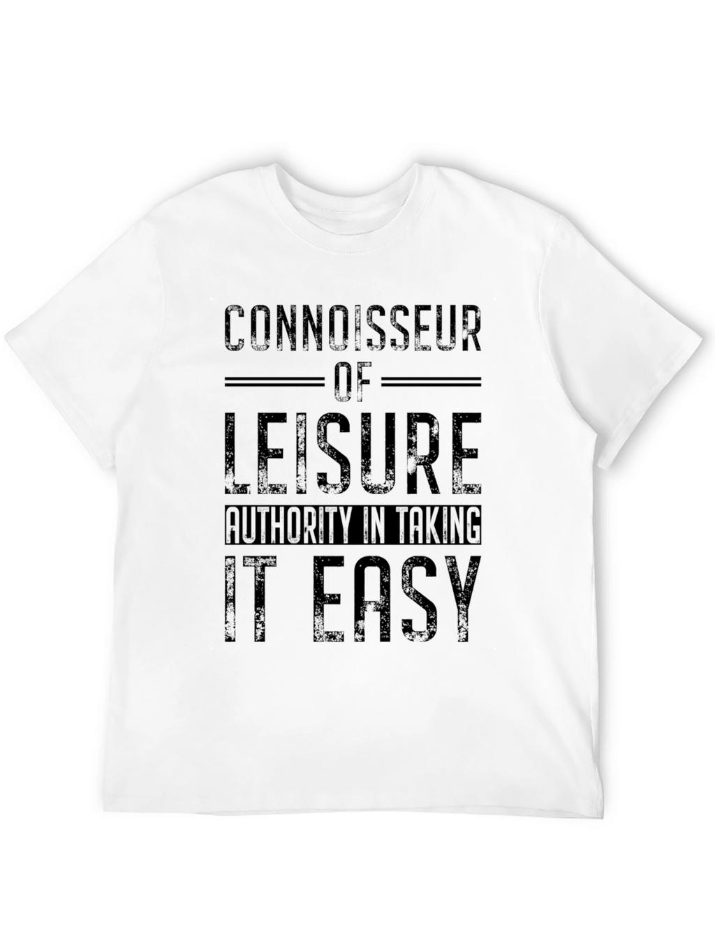 Connoisseur of Leisure Black T-Shirt
