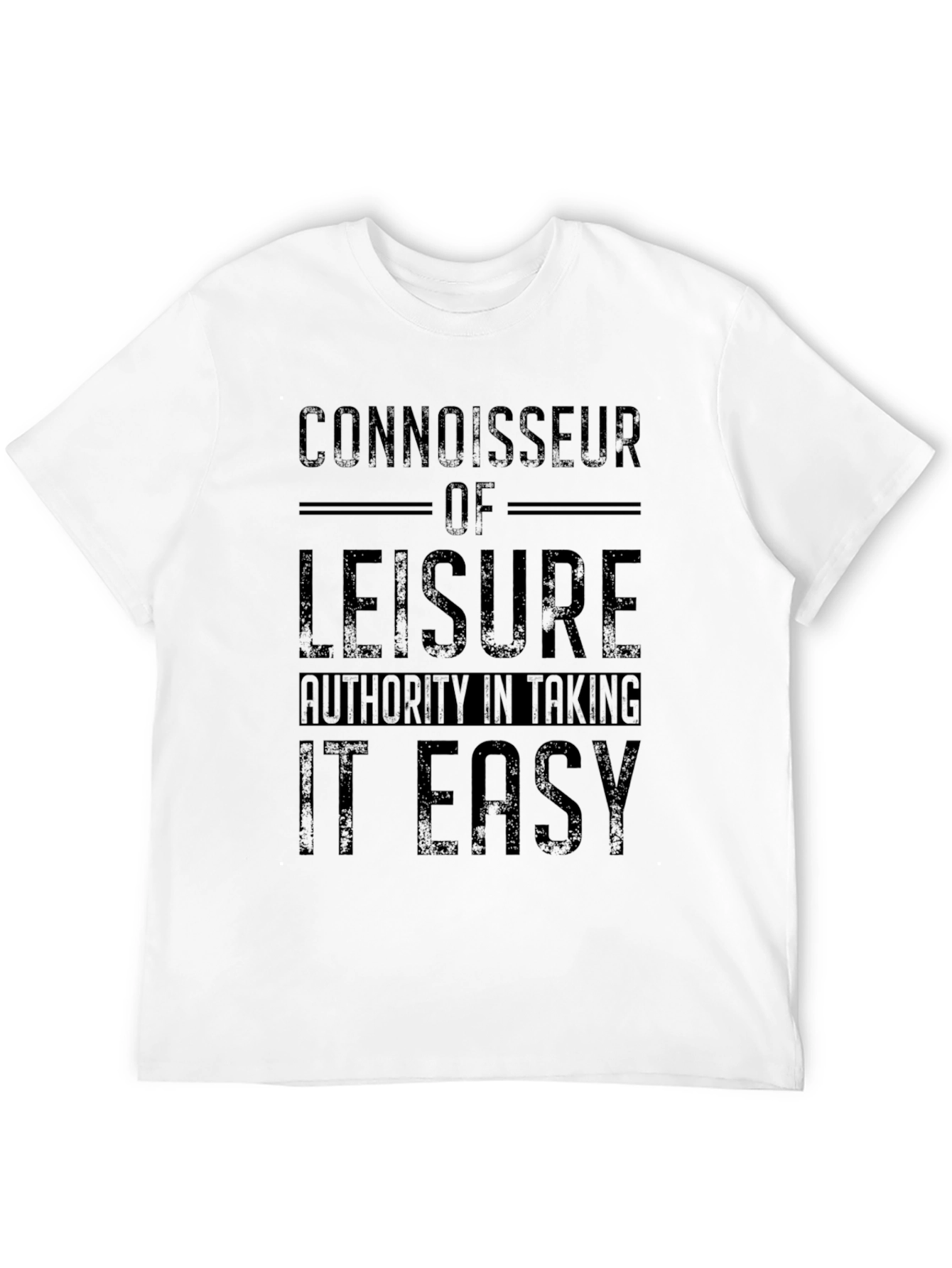 Connoisseur of Leisure Black T-Shirt