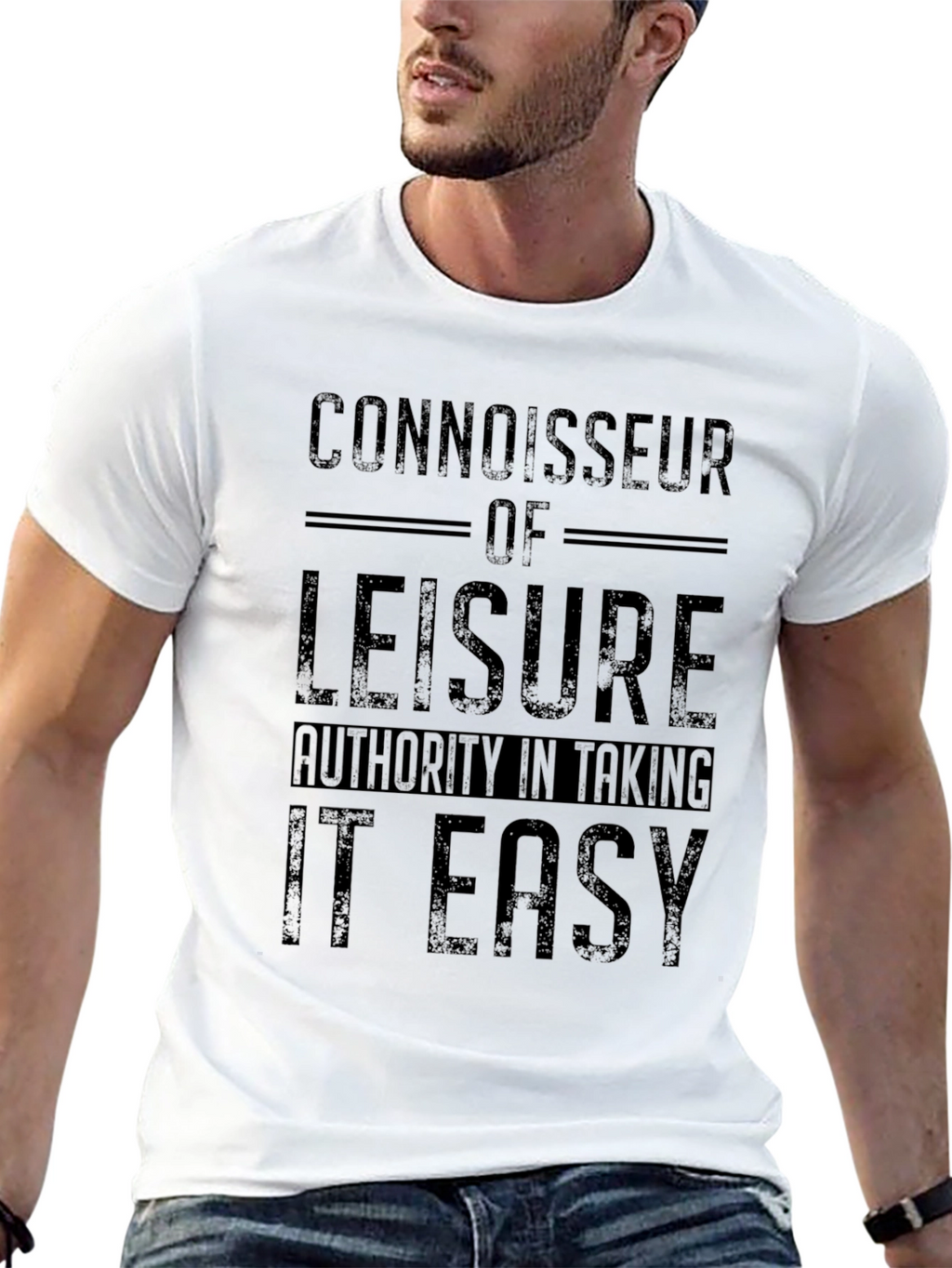 Connoisseur of Leisure Black T-Shirt