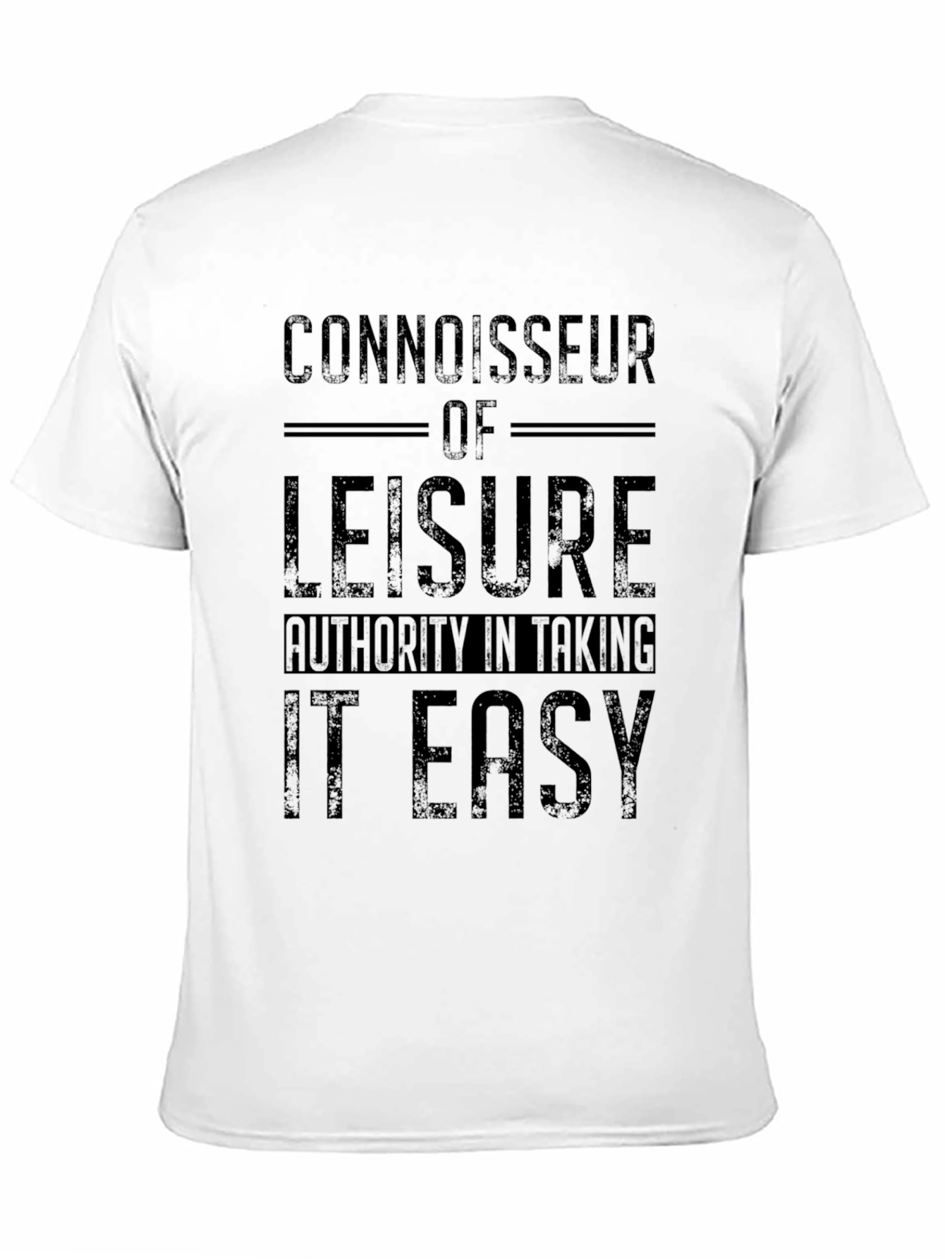 Connoisseur of Leisure Black T-Shirt