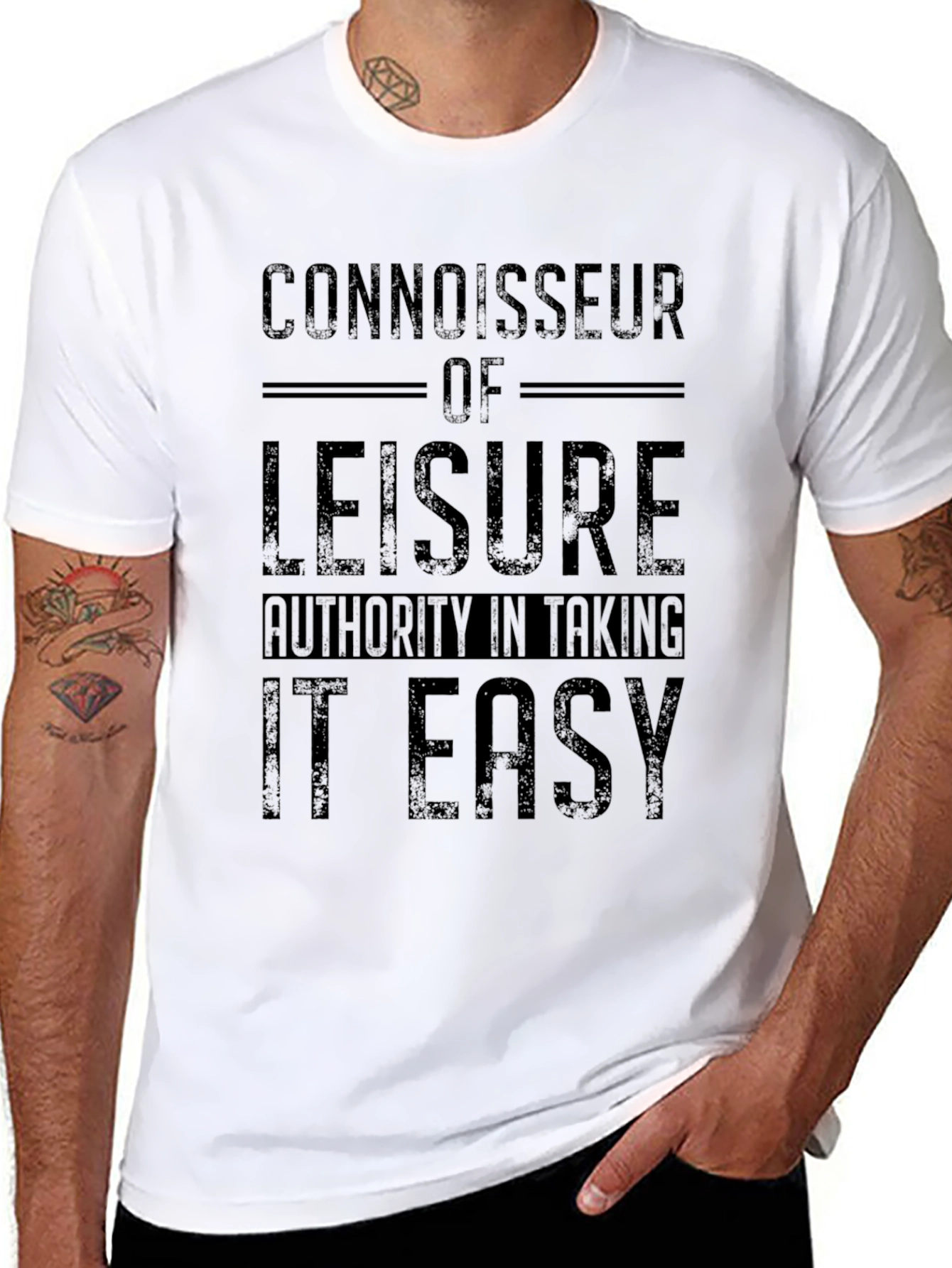 Connoisseur of Leisure Black T-Shirt