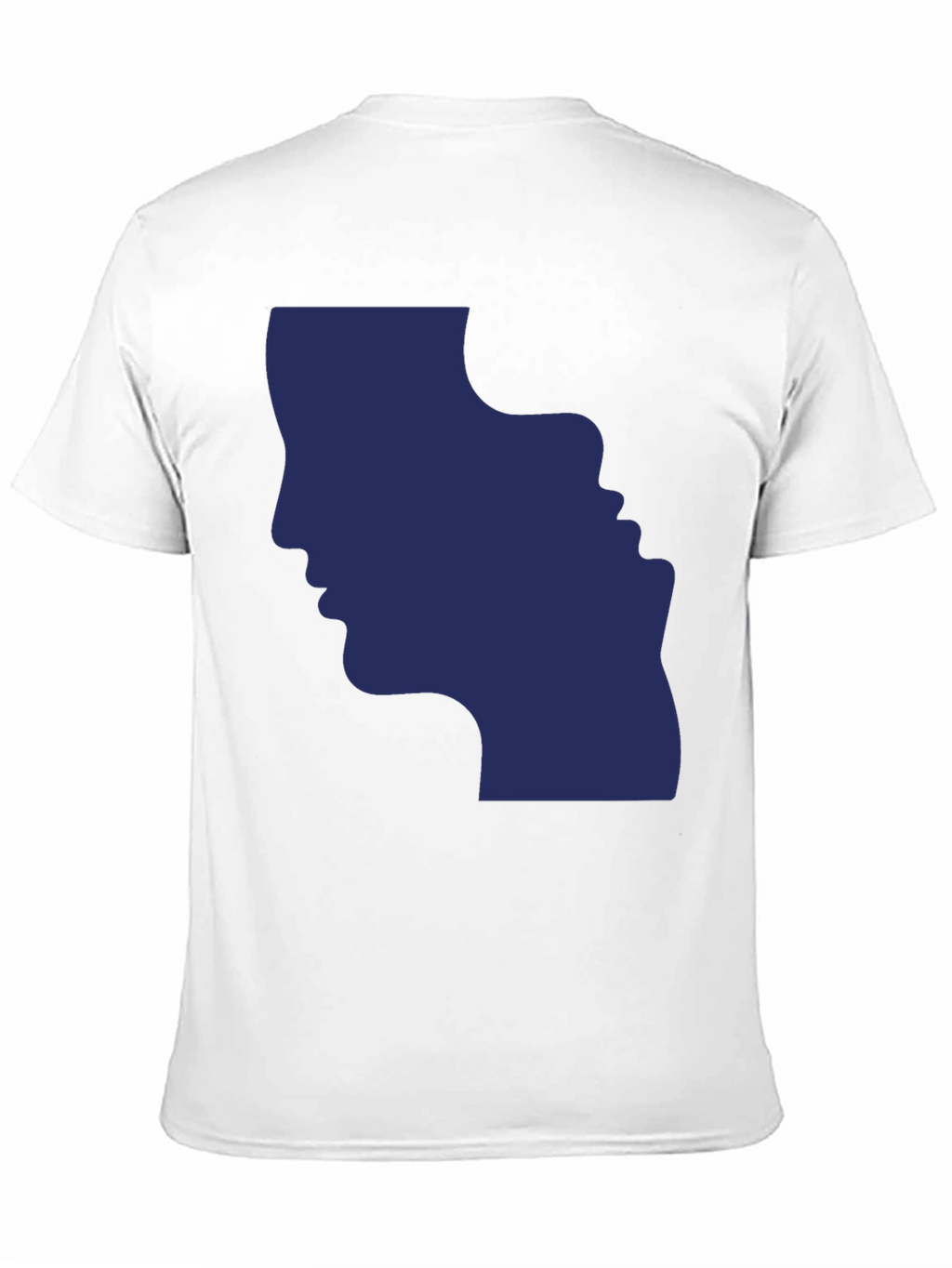 Optical Illusion Faces Black Graphic Tee