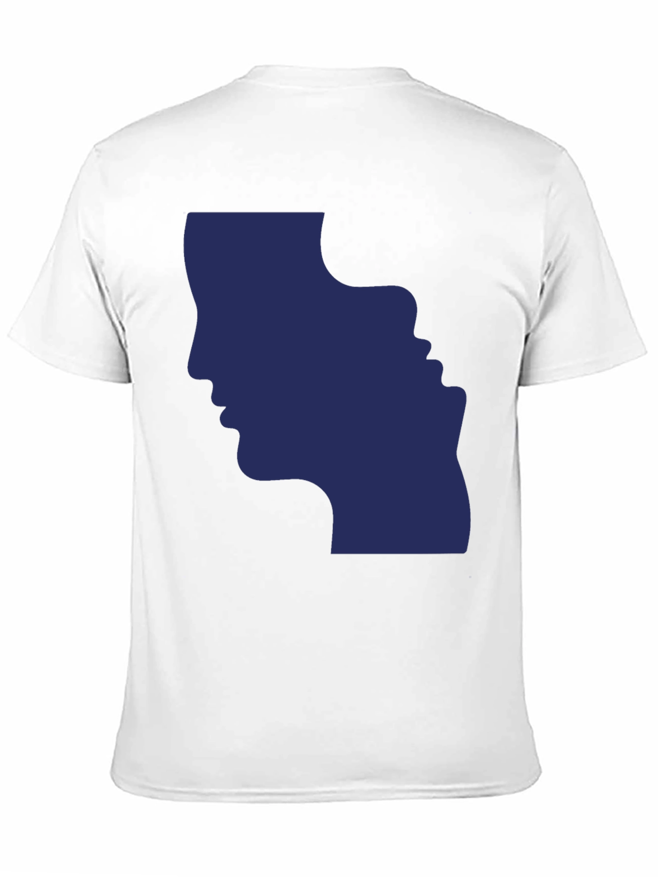 Optical Illusion Faces Black Graphic Tee