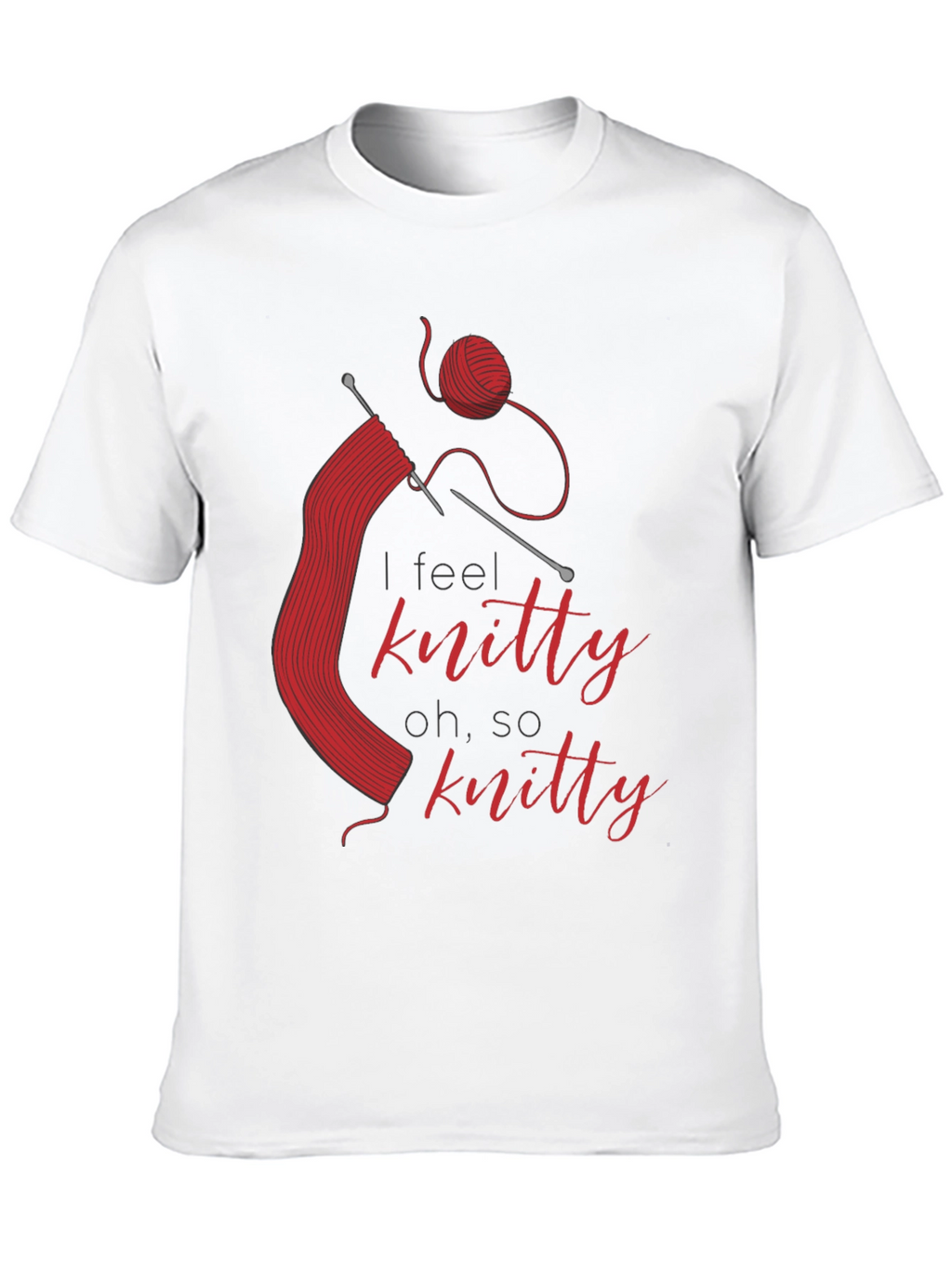 Knitty T-Shirt - Red Knitting Design