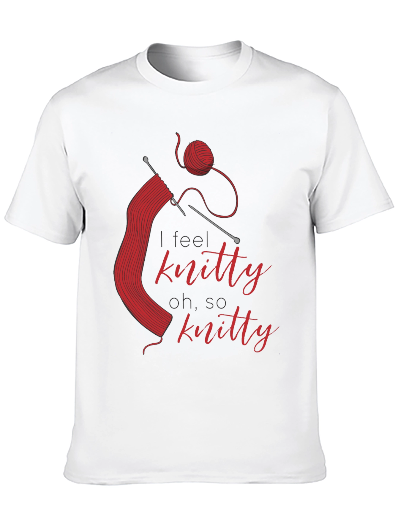 Knitty T-Shirt - Red Knitting Design