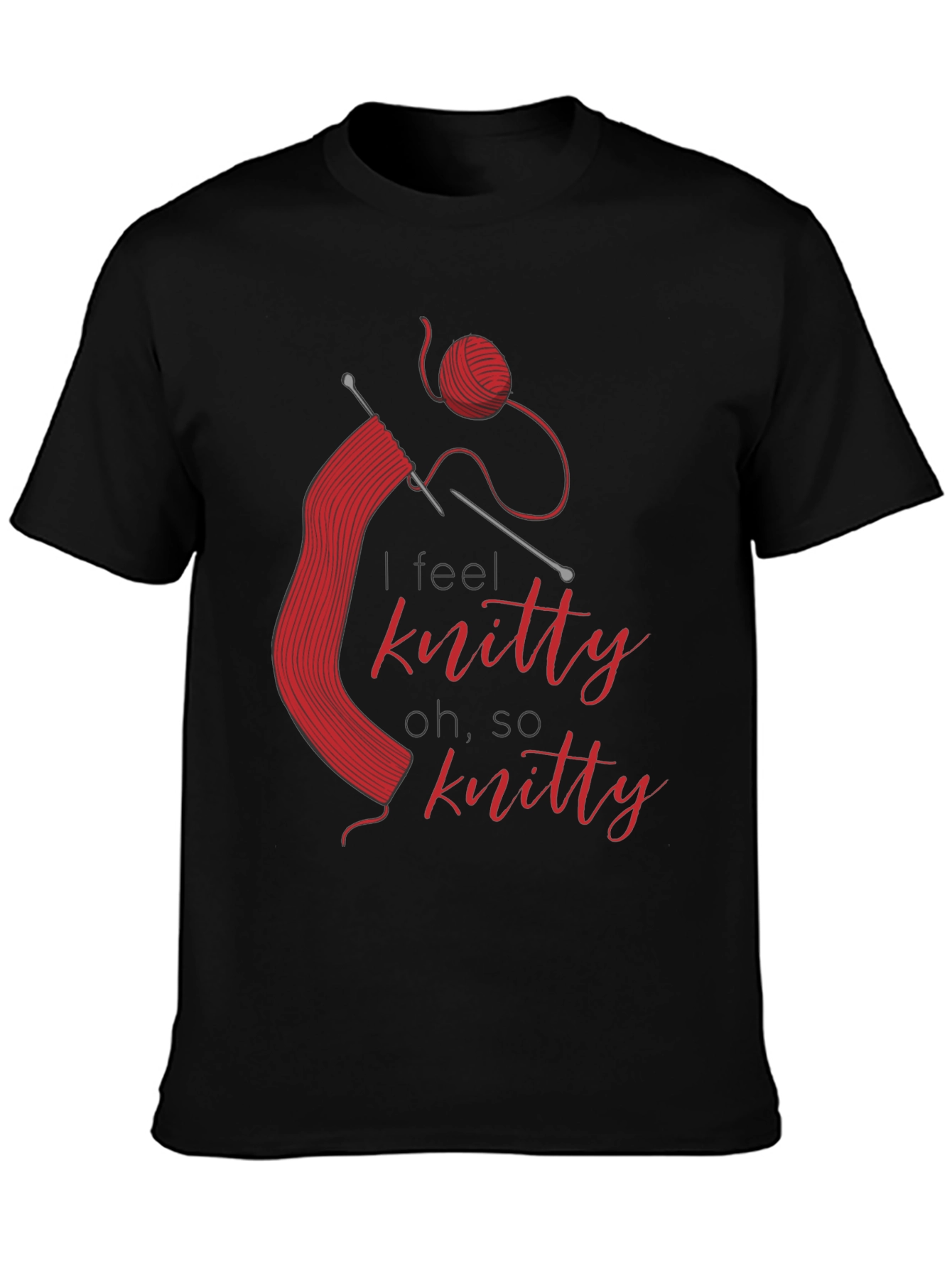 Knitty T-Shirt - Red Knitting Design