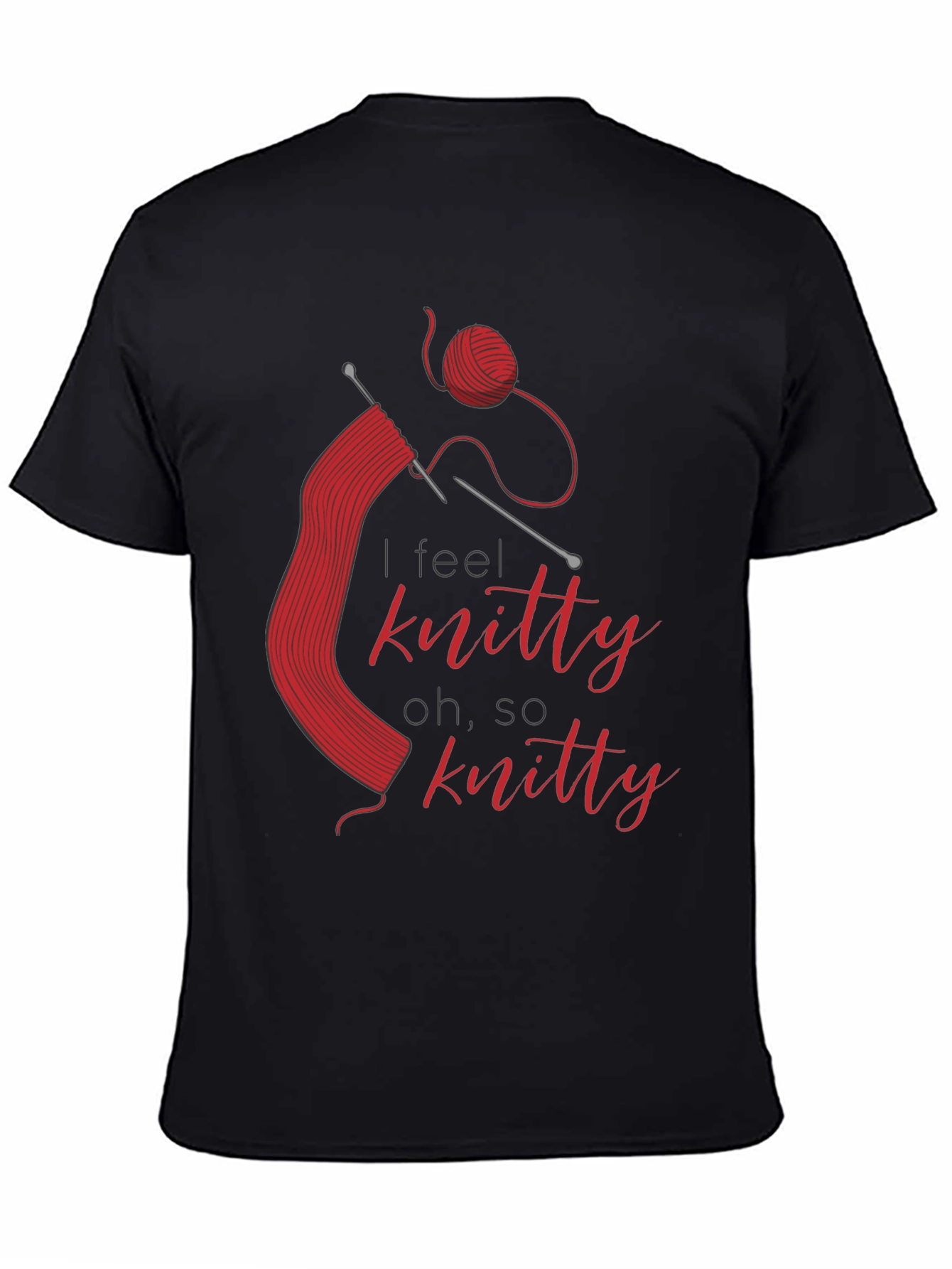 Knitty T-Shirt - Red Knitting Design