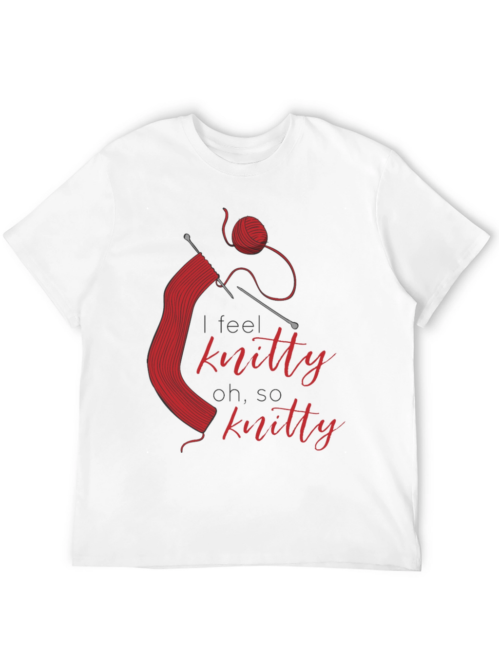 Knitty T-Shirt - Red Knitting Design