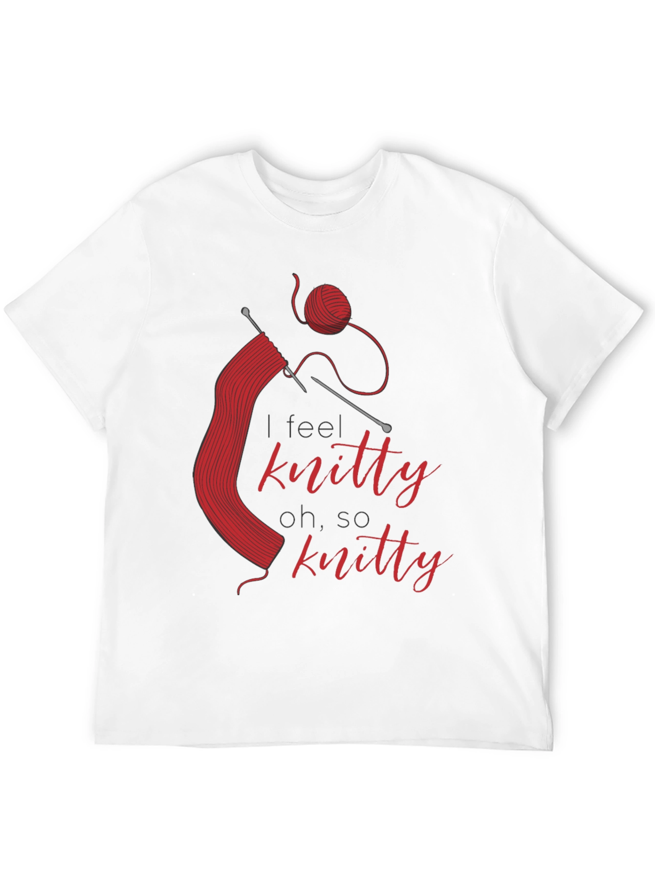 Knitty T-Shirt - Red Knitting Design
