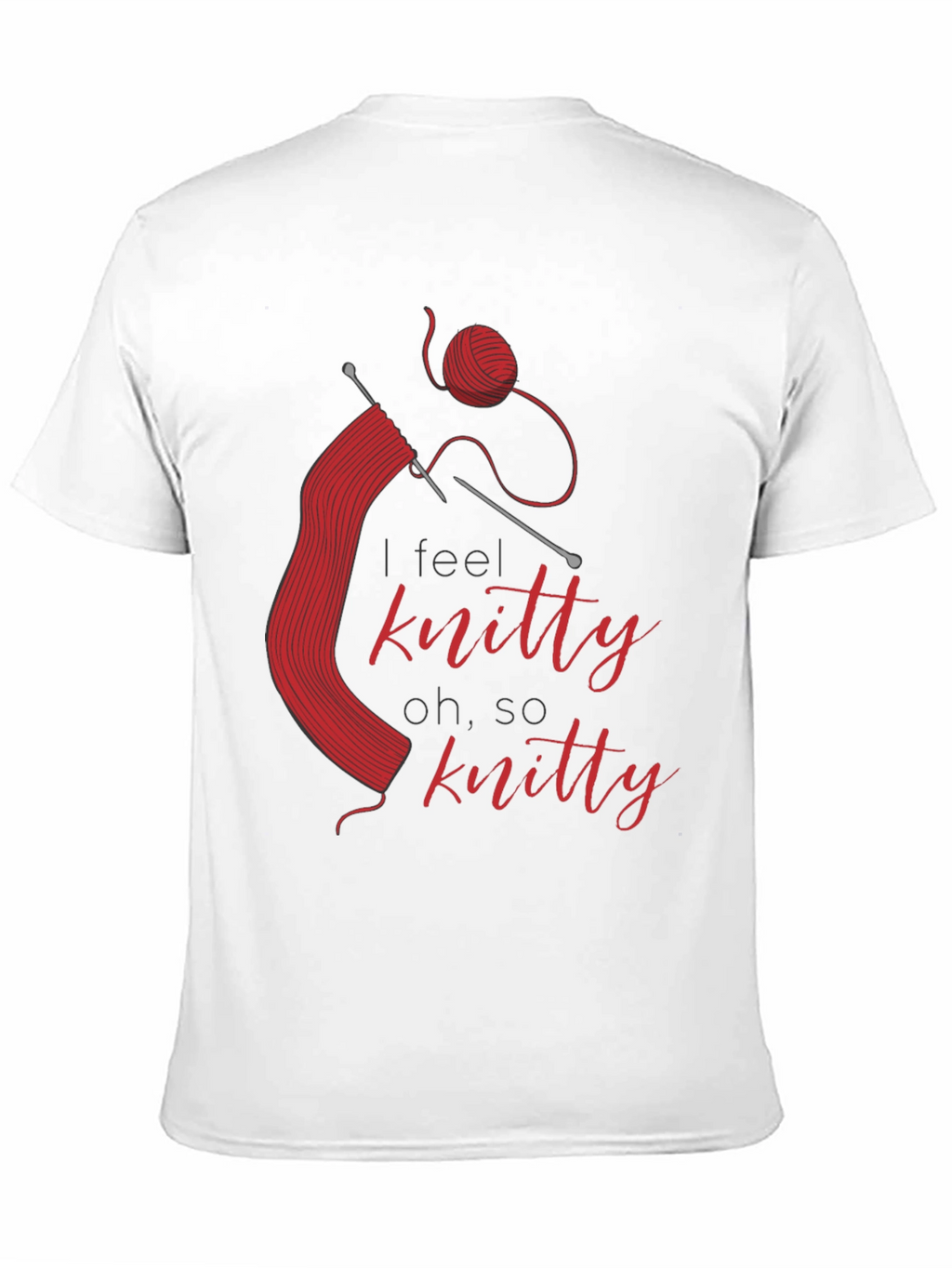 Knitty T-Shirt - Red Knitting Design