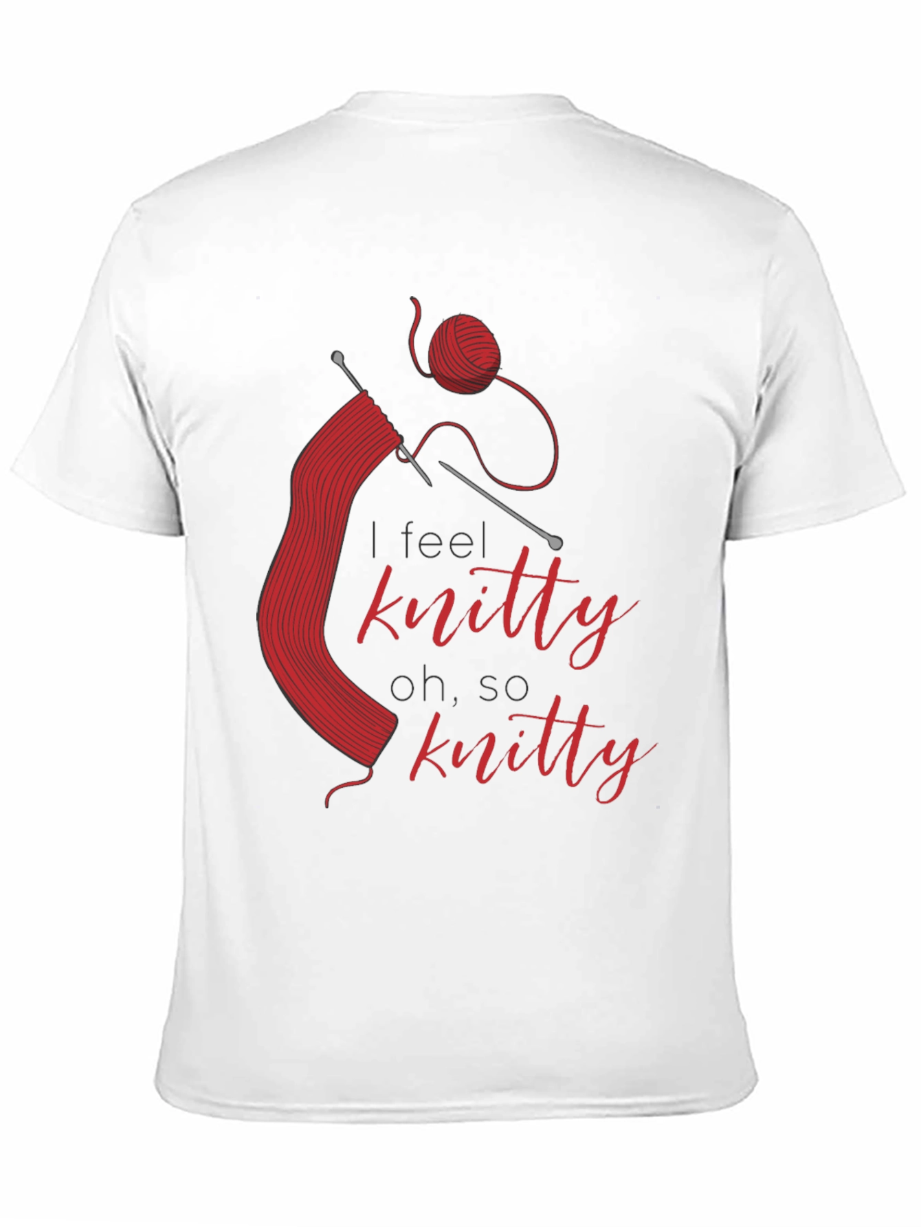 Knitty T-Shirt - Red Knitting Design
