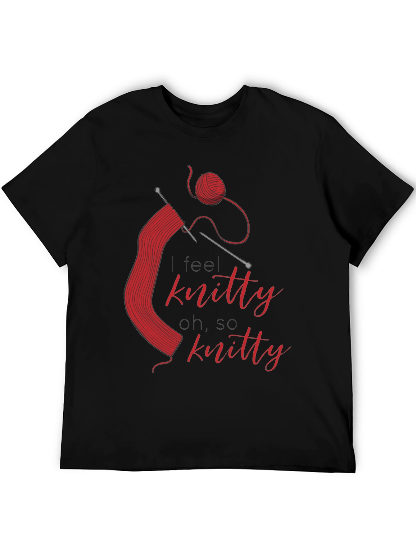 Knitty T-Shirt - Red Knitting Design