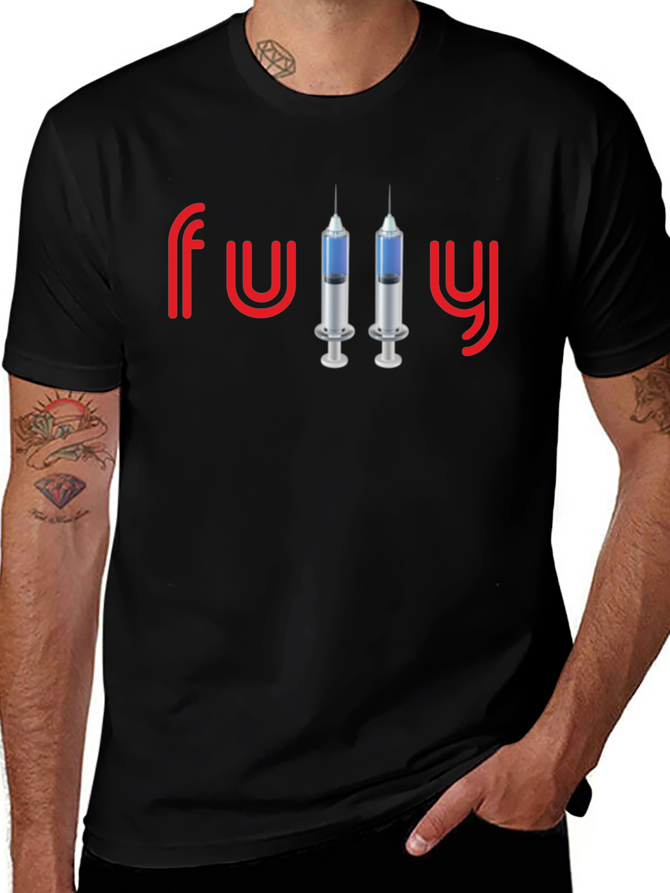FuUy Syringe Design T-Shirt