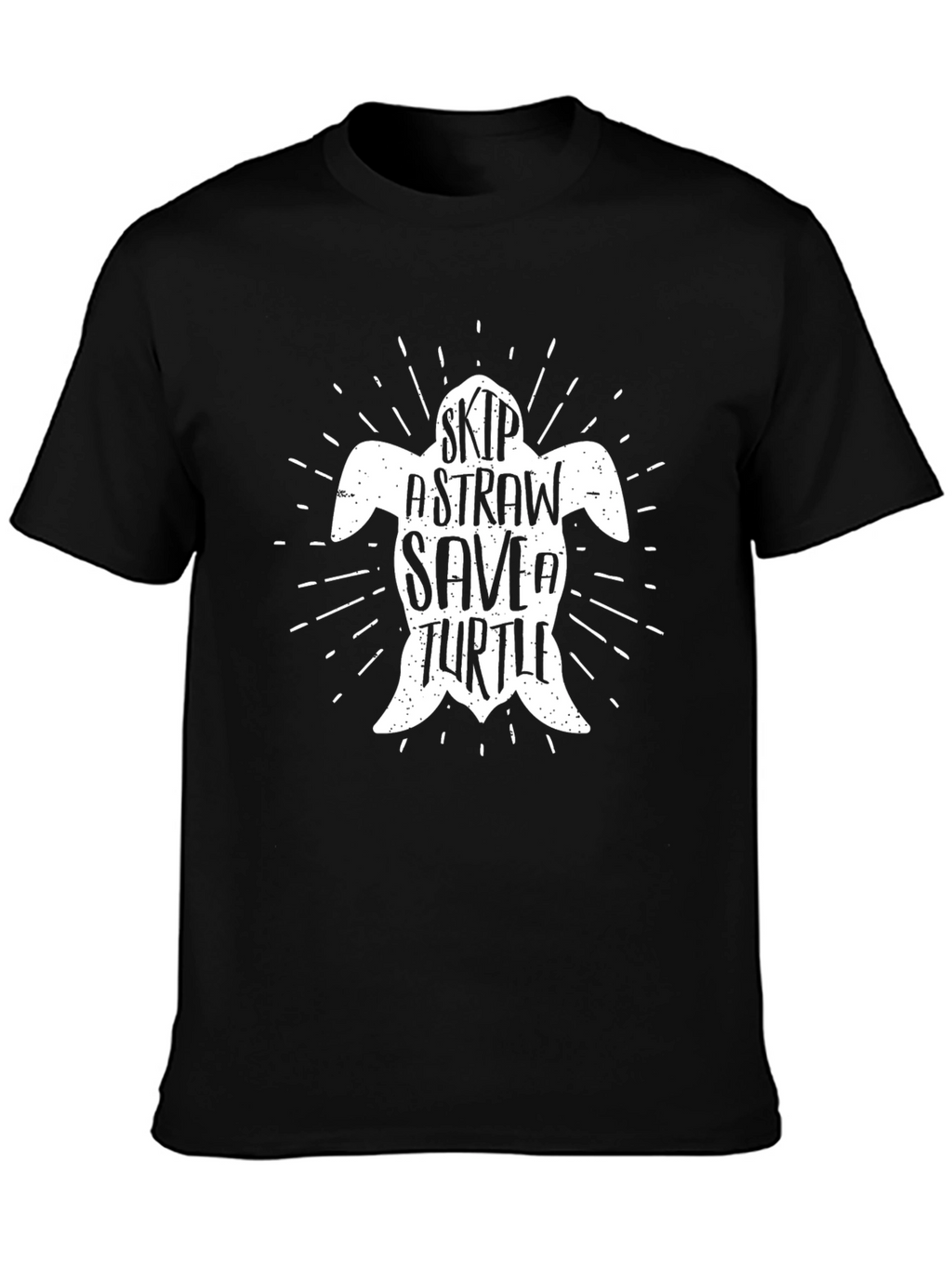 Skip A Straw Save A Turtle Graphic T-Shirt