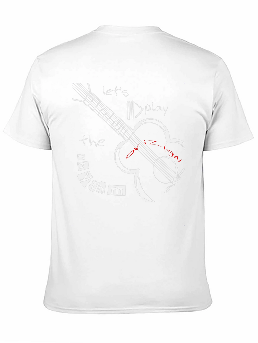 Rhythm Guitar Graphic Tee - Lets Play Music!