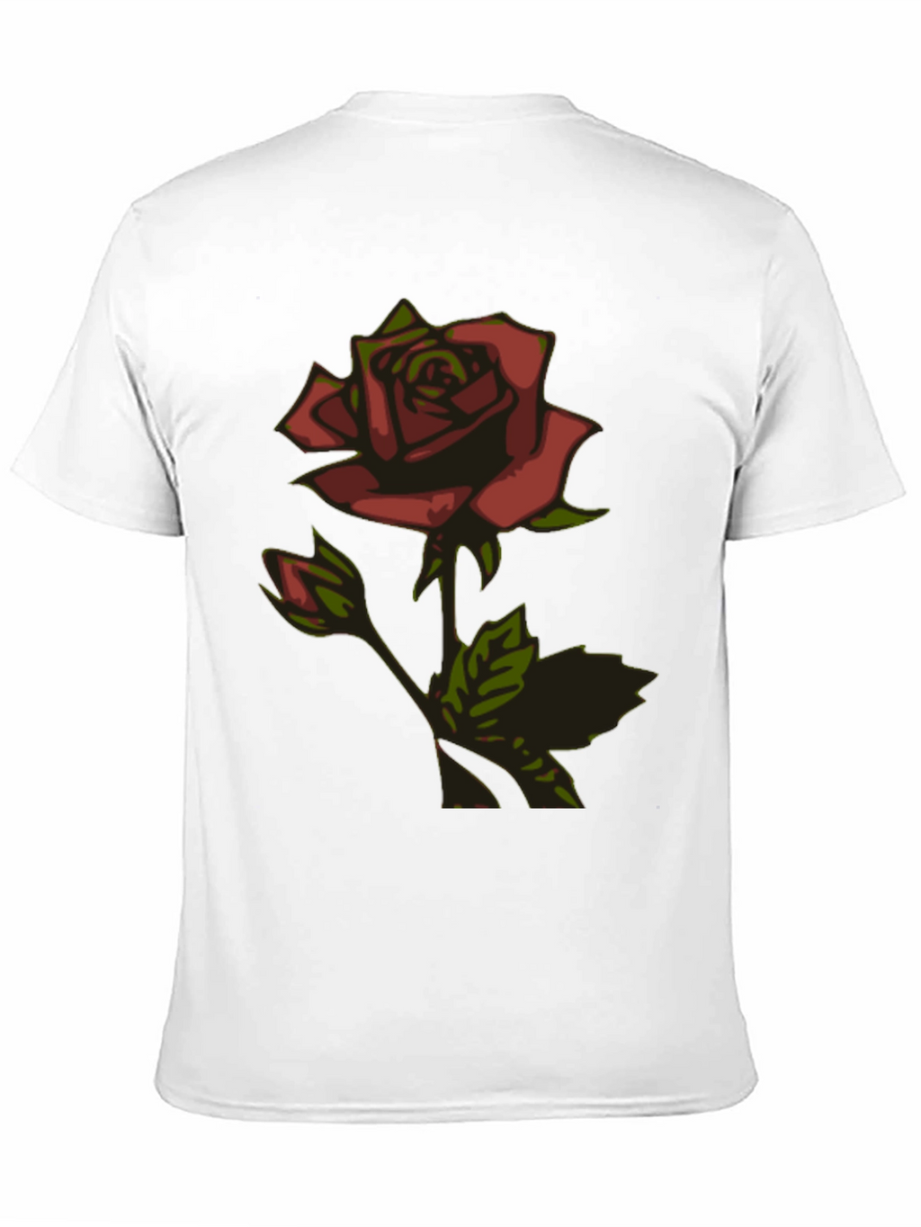 Rose Graphic Black T-Shirt