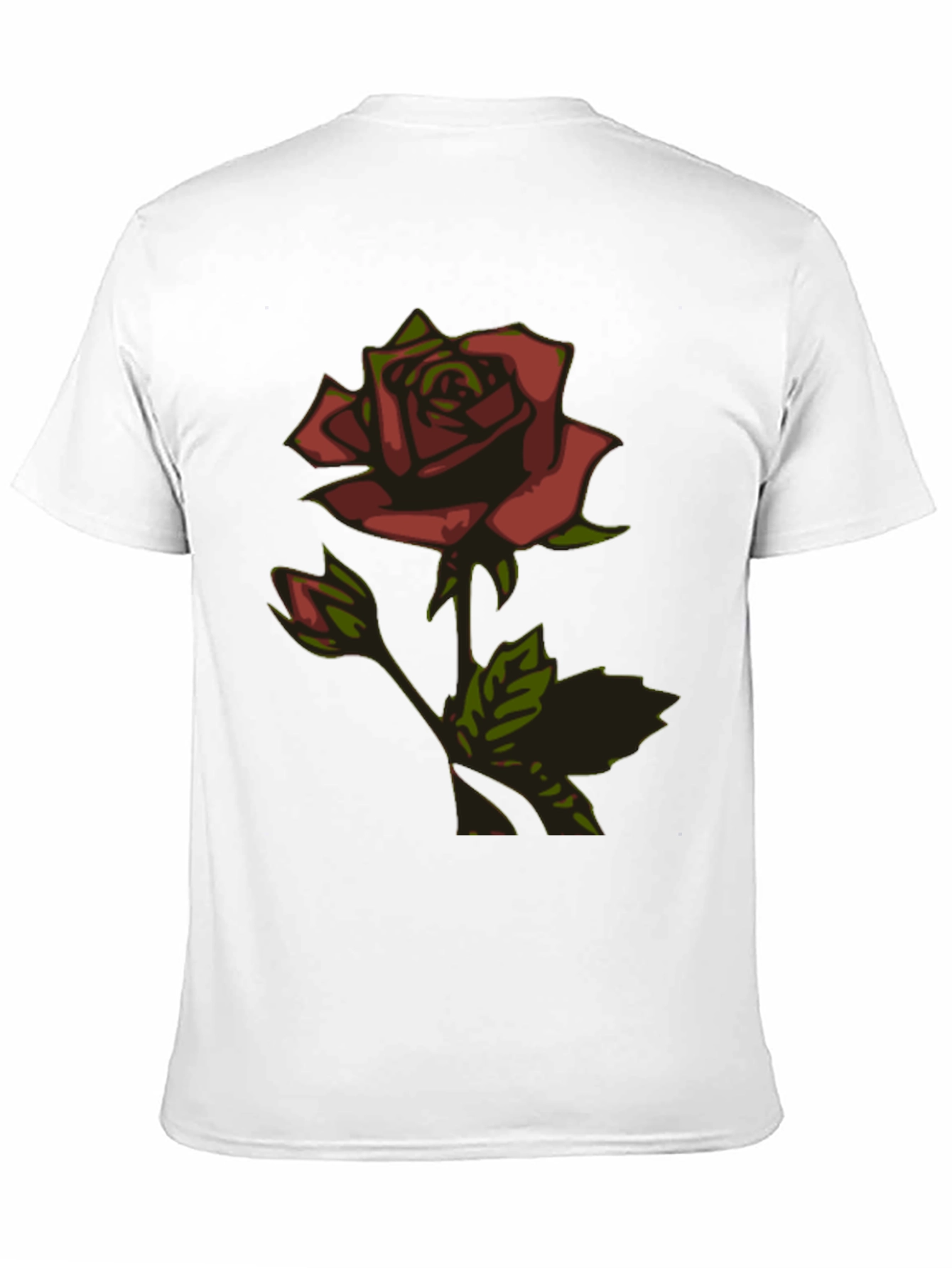 Rose Graphic Black T-Shirt