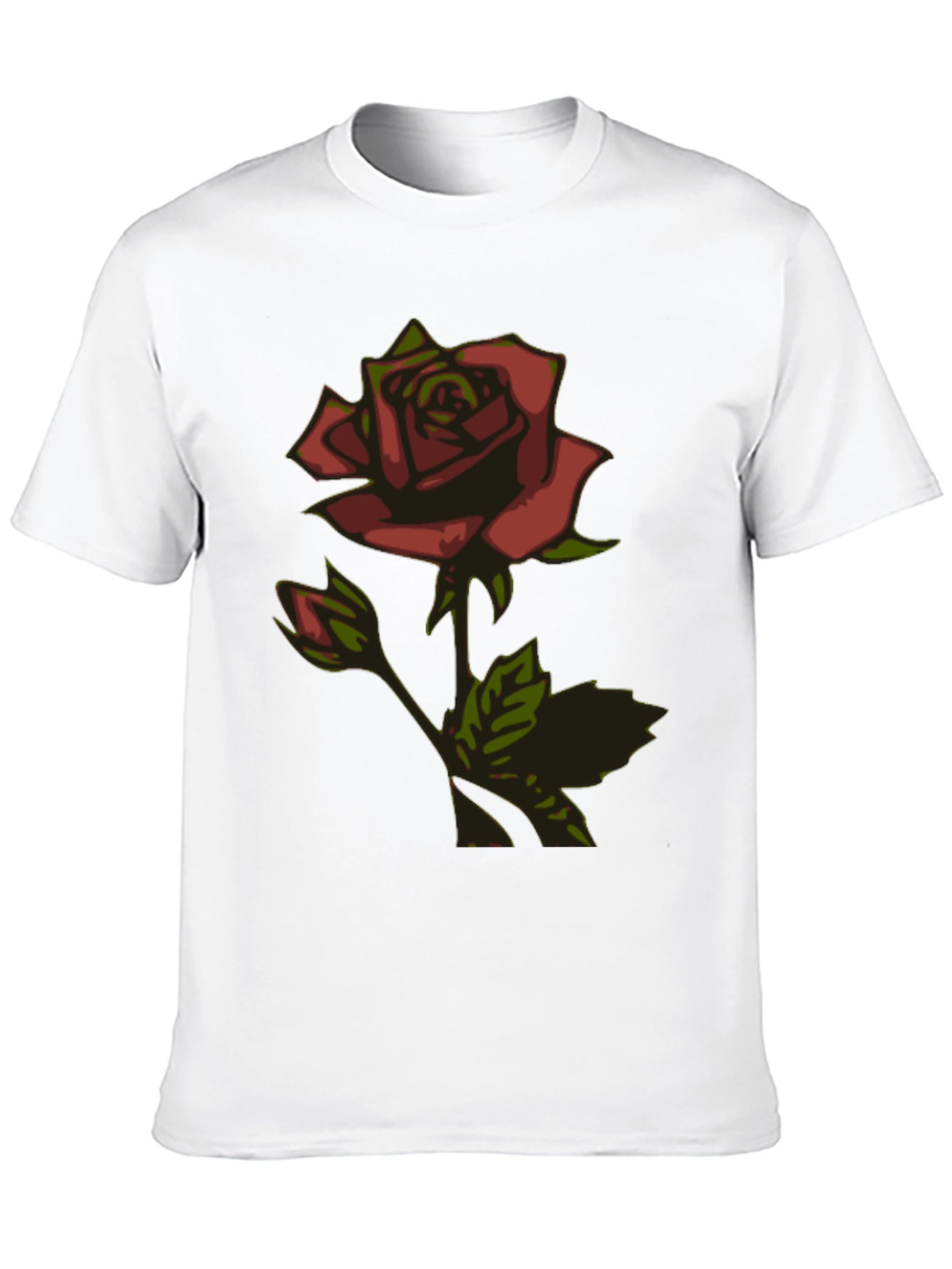 Rose Graphic Black T-Shirt