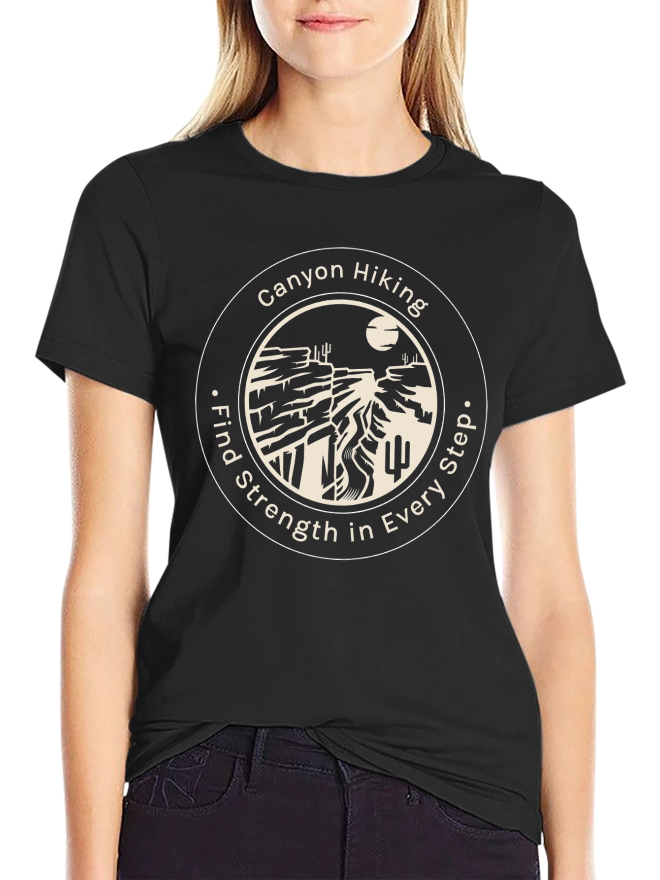Canyon Hiking Graphic T-Shirt - Find Strength in Every Step