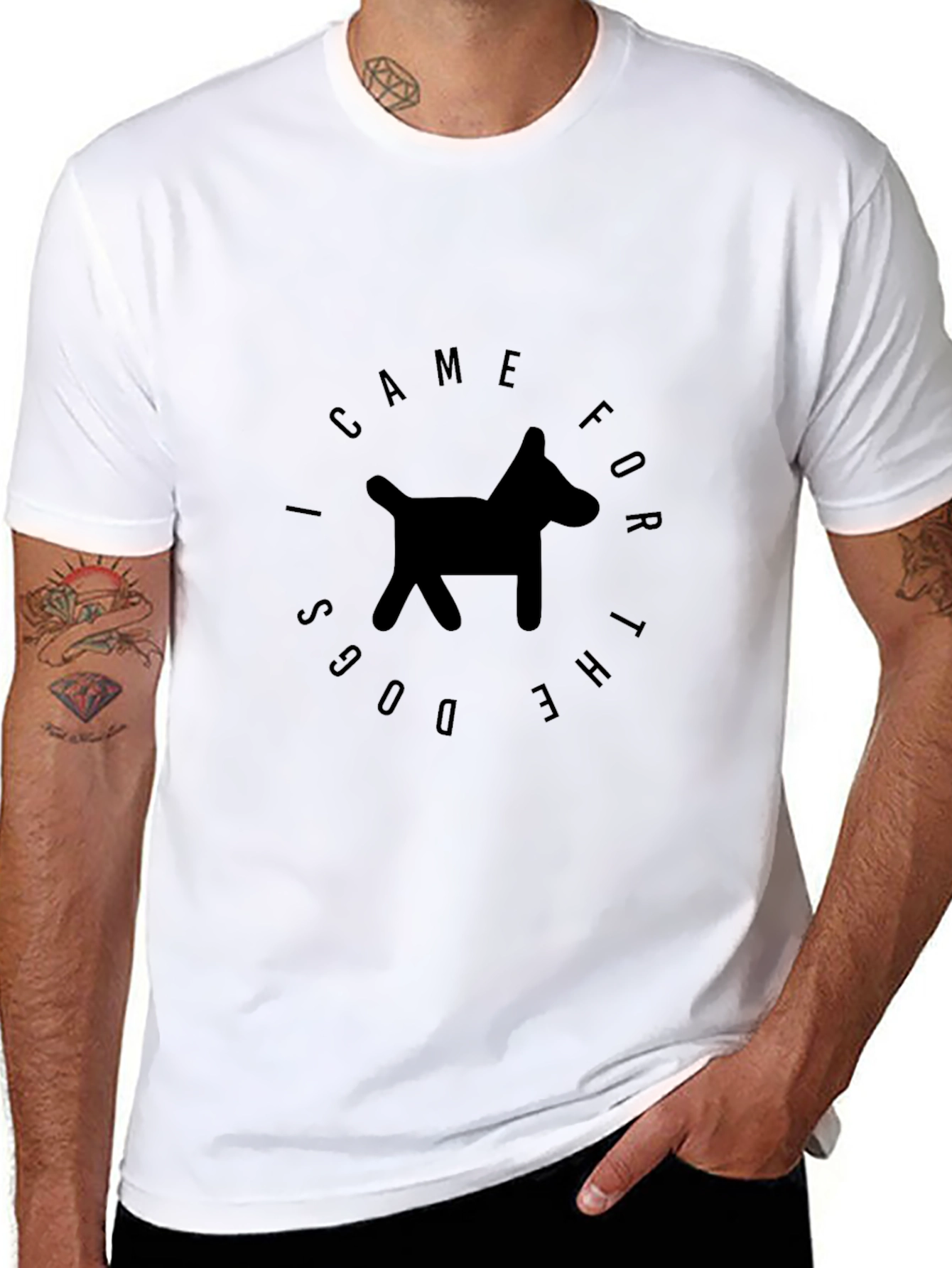 I Came For The Dogs T-Shirt – Funny Dog Lover Graphic Tee